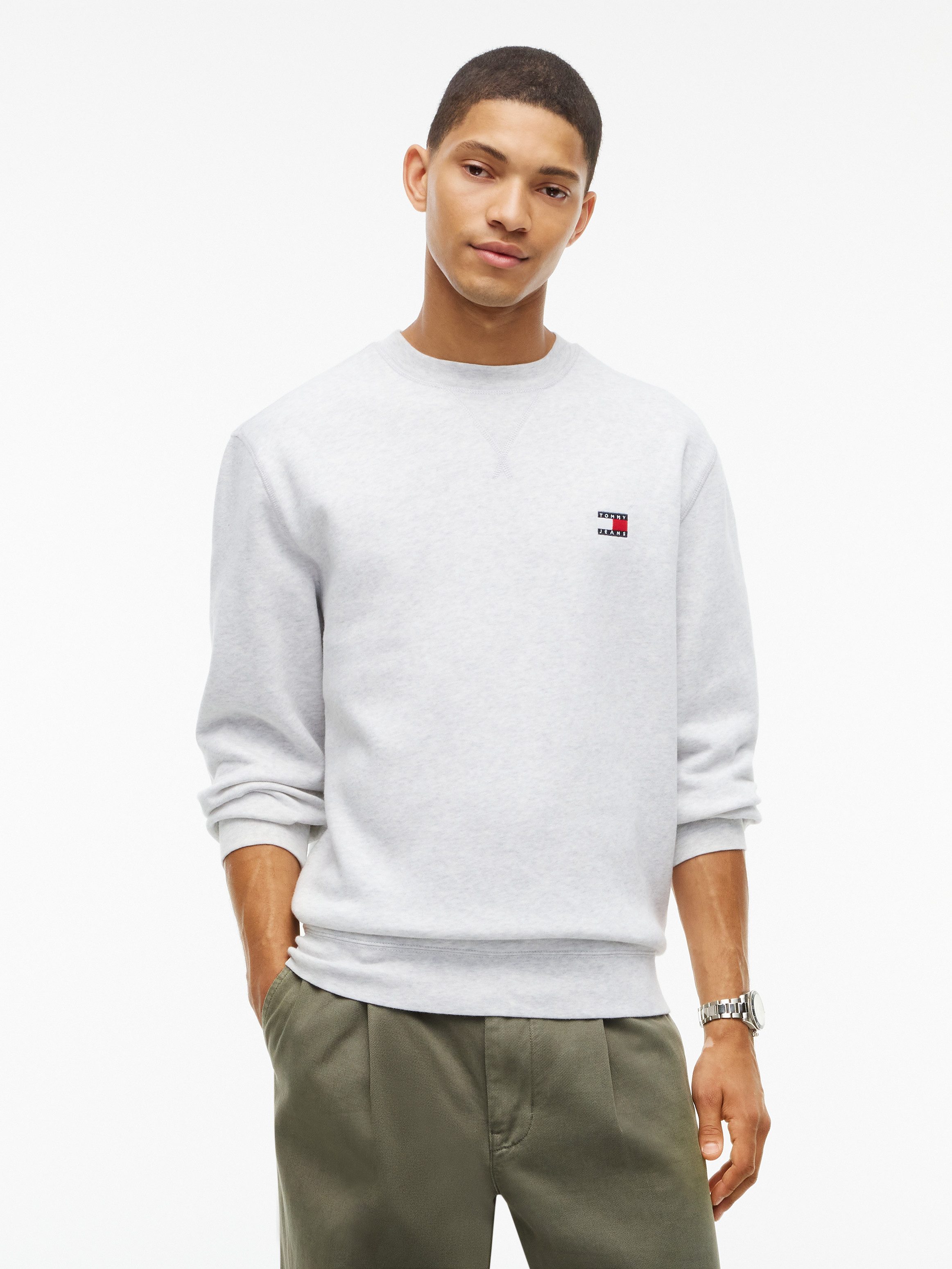 Tommy Jeans Sweatshirt REGULAR BADGE CREW Regular fit mit Rundhalsausschnitt