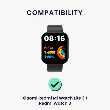 kwmobile Uhrenarmband Armband für Xiaomi Redmi Mi Watch Lite 3 / Redmi Watch 3, 2x Fitnesstracker Sportarmband aus TPU und Silikon