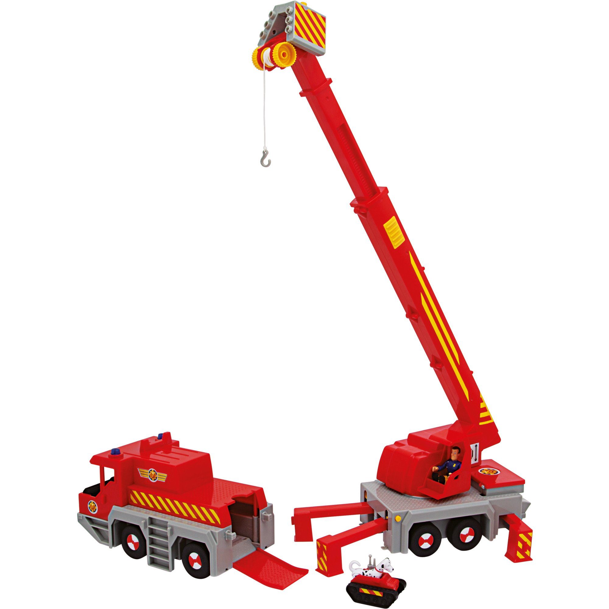SIMBA Spielzeug-LKW Simba Feuerwehrmann Sam 2-in -1 Rettungskran