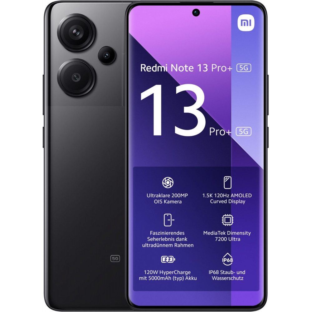 Xiaomi Redmi Note 13 Pro+ 5G 12+512GB Smartphone Handy (6.67 Zoll, 200 MP Kamera)