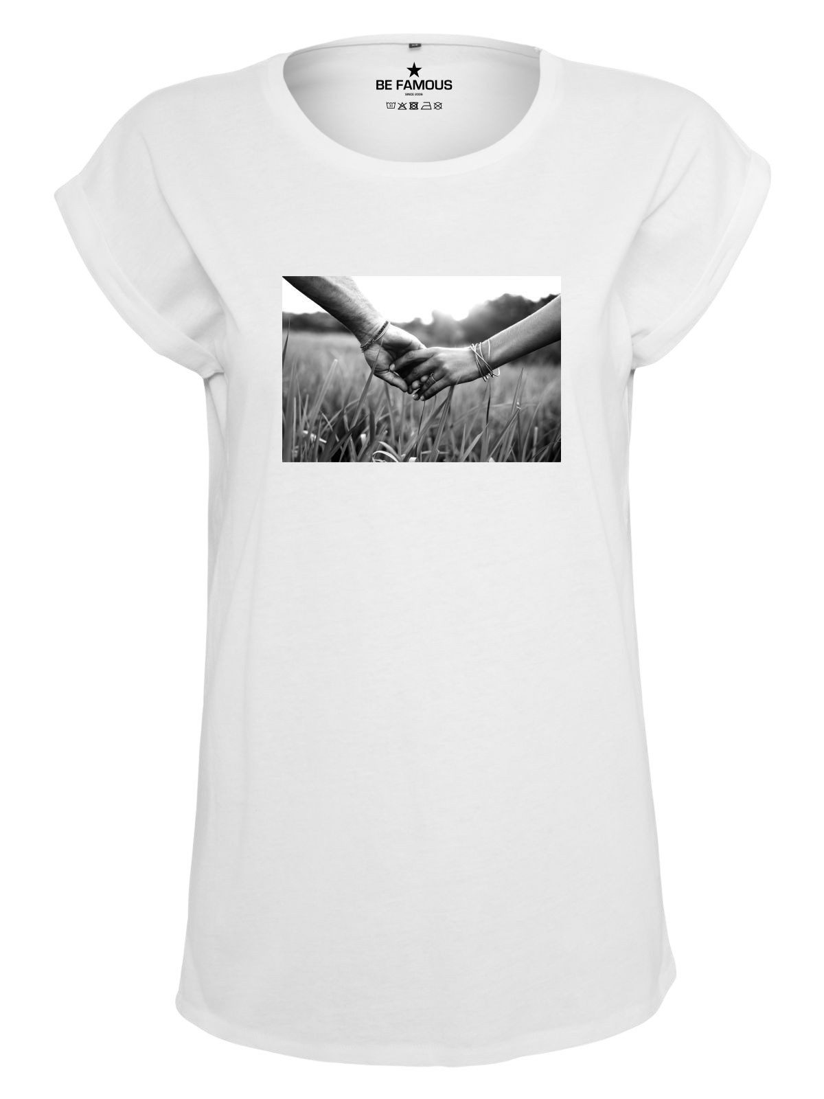Be Famous Print-Shirt Classic Roll Up günstig online kaufen