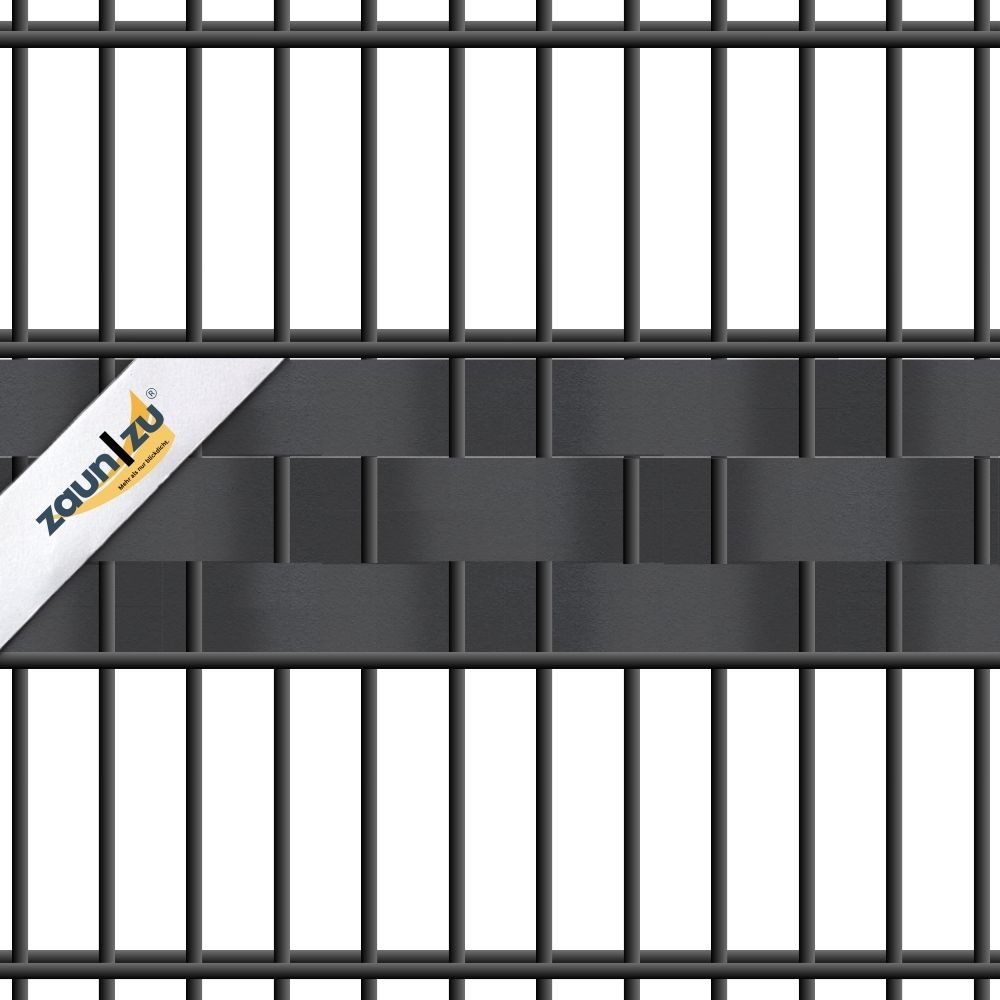 zaunzu Sichtschutzstreifen Premium Akzentstreifen Set Drittel Bordeauxrot 2,55m, (1x Einzelstreifen, (Ein Einzelstreifen besteht aus 3 Drittel-Akzentstreifen), 5 Jahre garantierte Farbechtheit