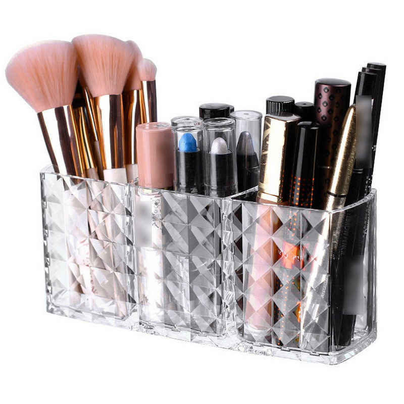 Fivejoy Make-Up Organizer 3 Fächern Schmink Aufbewahrung für Parfüm Eyeliners Lippenstift