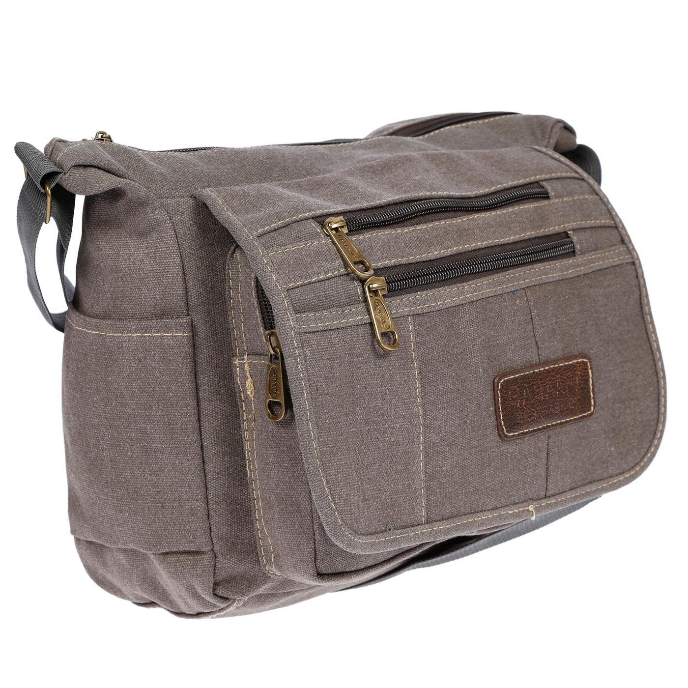 Christian Wippermann Umhängetasche Damen Tasche Canvas Umhängetasche Schultertasche Crossover Bag Damenha