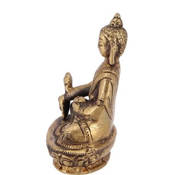 Guru-Shop Buddhafigur Buddha Statue aus Messing Medizin Buddha 8 cm -..