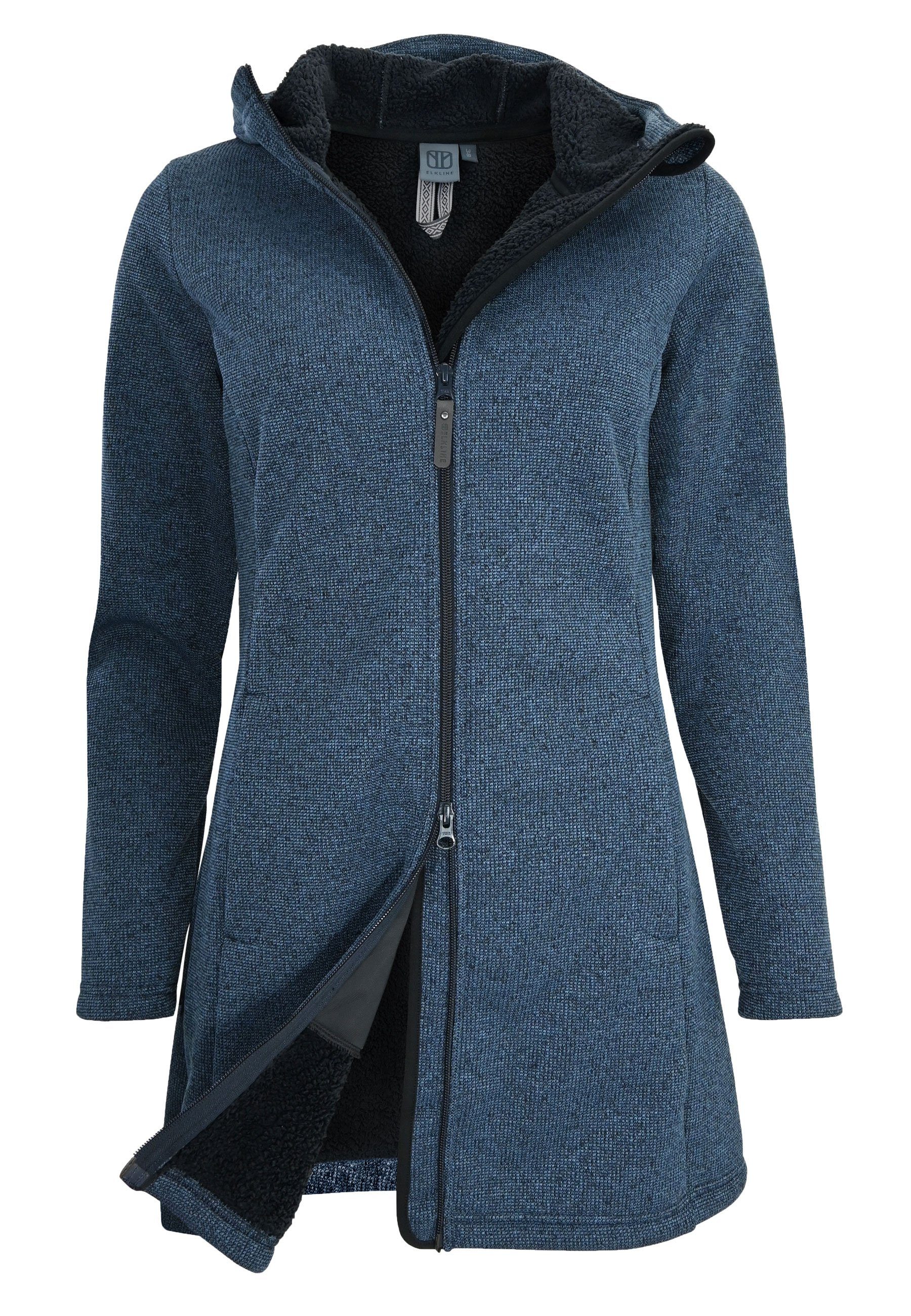 Elkline Fleecejacke Morning Dew wärmend winddicht wasserabweisend mit Kapuze