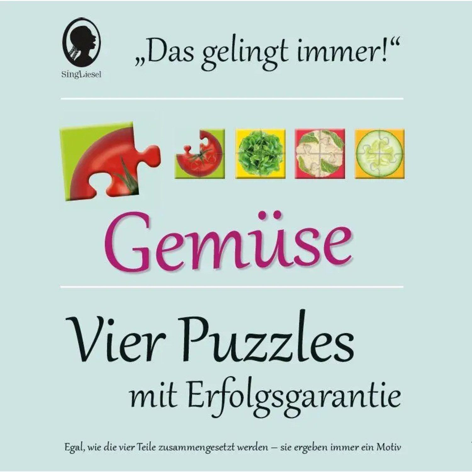Puzzle Das "Gelingt immer"-Puzzle Gemüse. Das Puzzle-Spiel für Senioren..., Puzzleteile