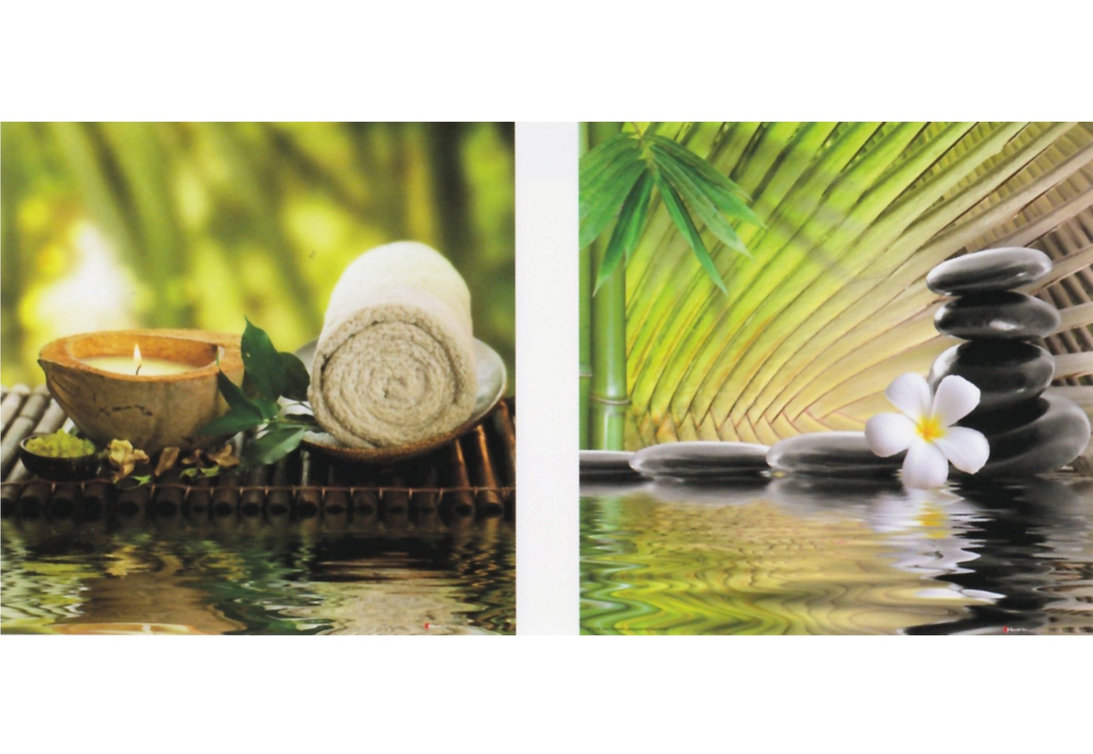 Home affaire Wandbild »Ayurveda III / IV«, (Set), 2x 30/30 cm-Otto