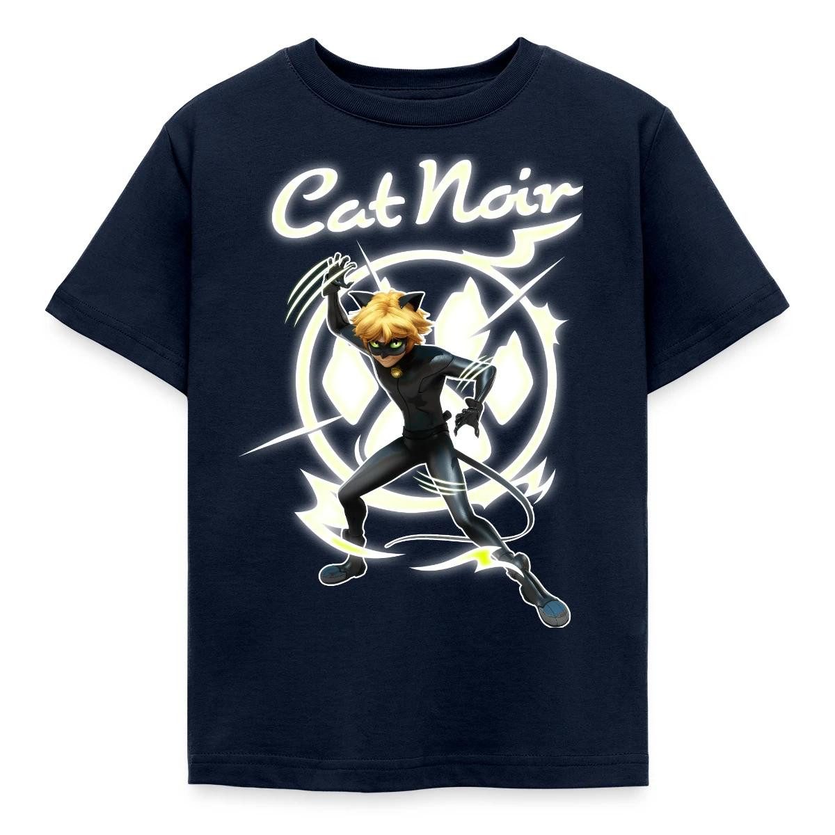 T-Shirt Miraculous Cat Noir Adrien Superheld Kinder T-Shirt