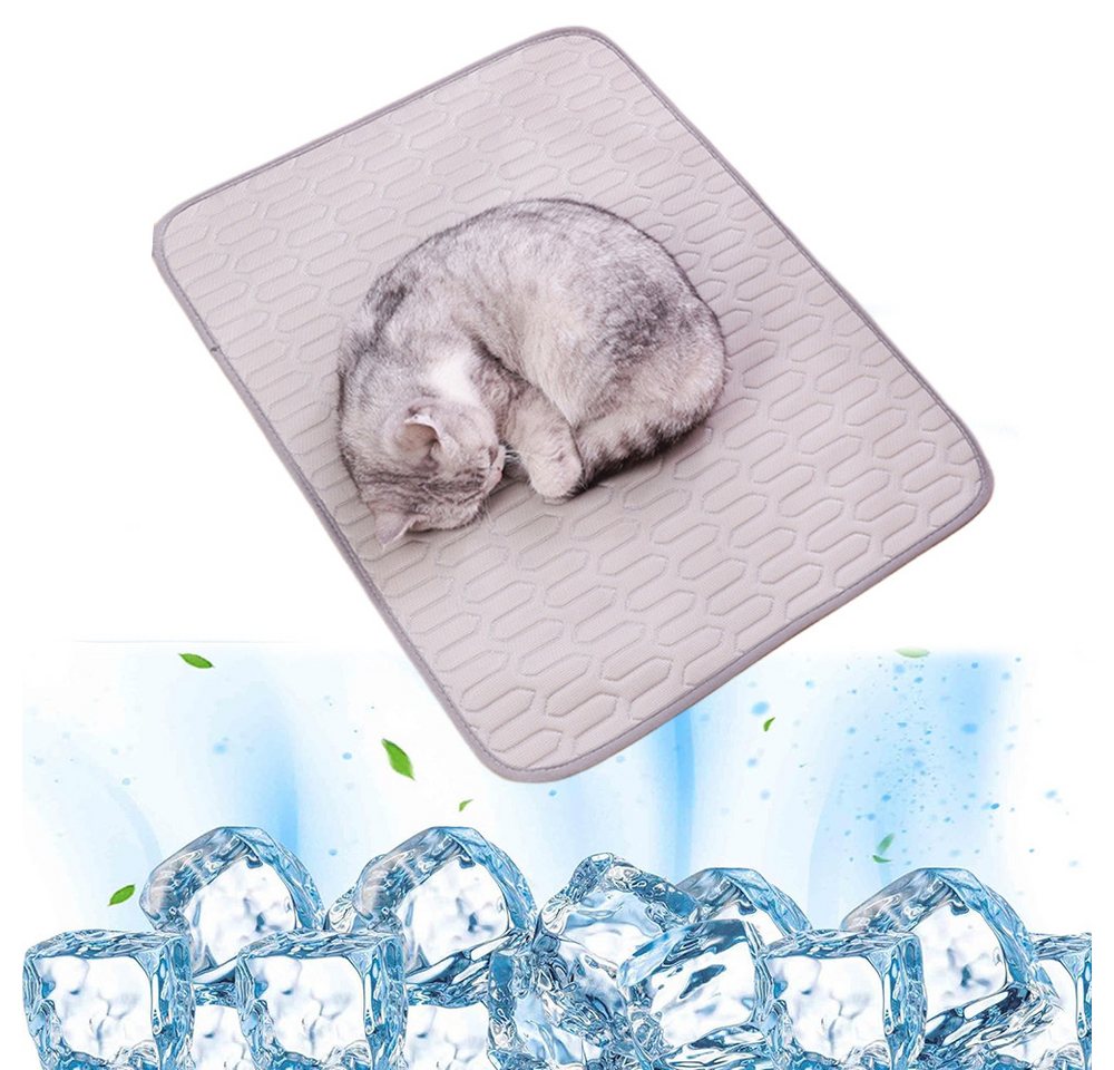 Srvillg Hundematte Selbstkühlende Hundematte, Kühldecke Katzen,Waschbar Kältematte, für Drinnen, Draußen und im Auto ideal für kleine Katzen und Hunde