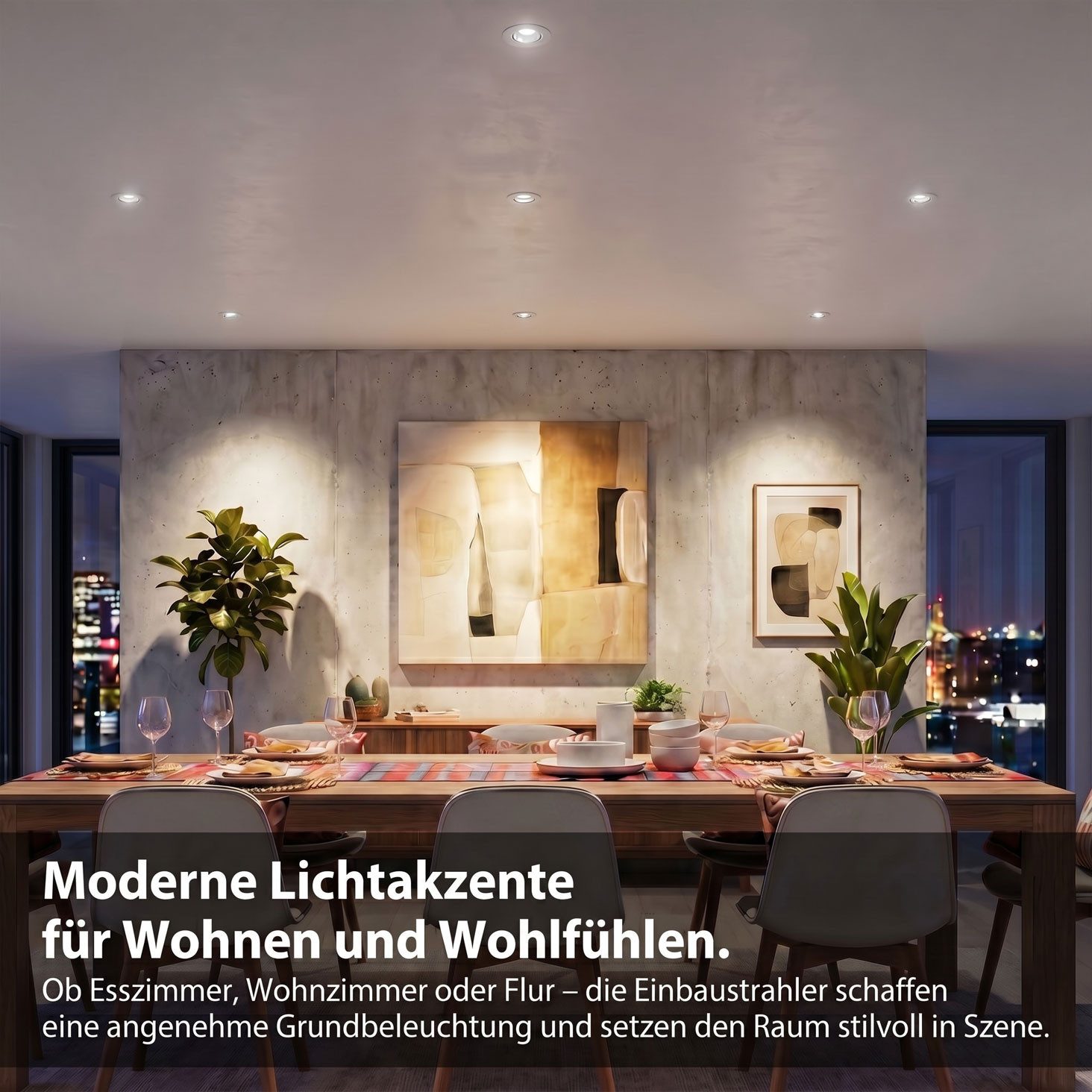 Maxkomfort LED Einbaustrahler 3/6/12er Set - schwenkbar & Ultraflach, Neutralweiß 4000K, LED fest integriert, Deckenspots Schwarz/Weiß/Silber - Einbauspots IP20 Ø90mm