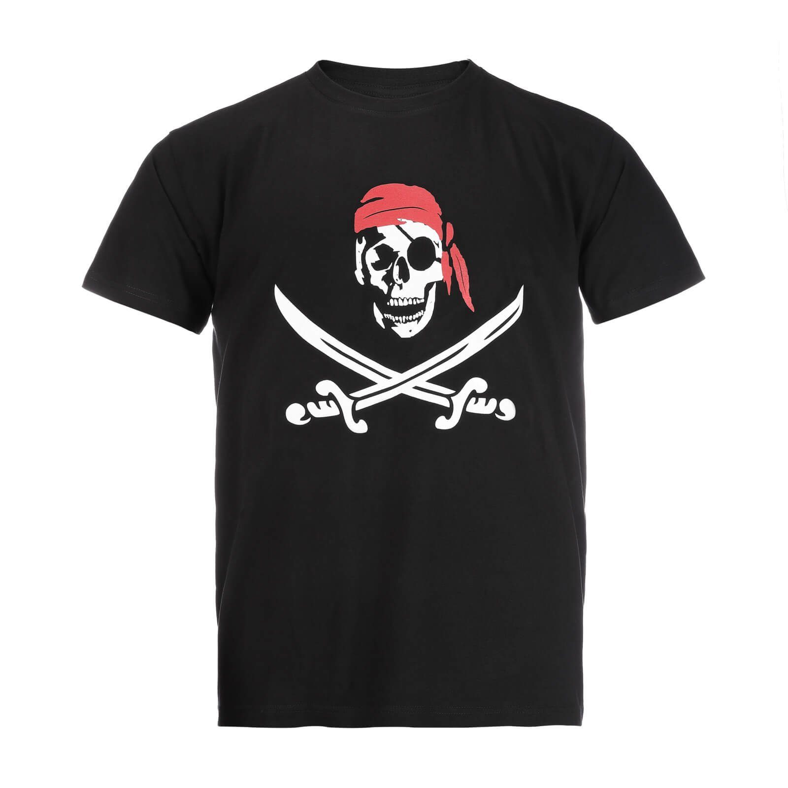 modAS T-Shirt Unisex T-Shirt Pirat für Erwachsene - Sommershirt mit Frontpr günstig online kaufen