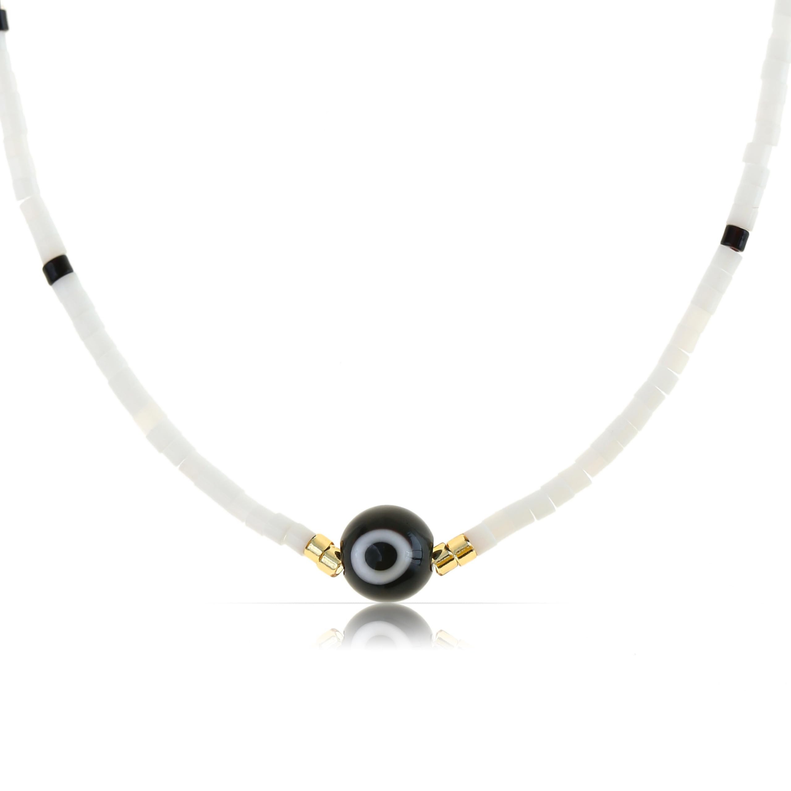 Made by Nami Perlenkette Damen Glas günstig online kaufen