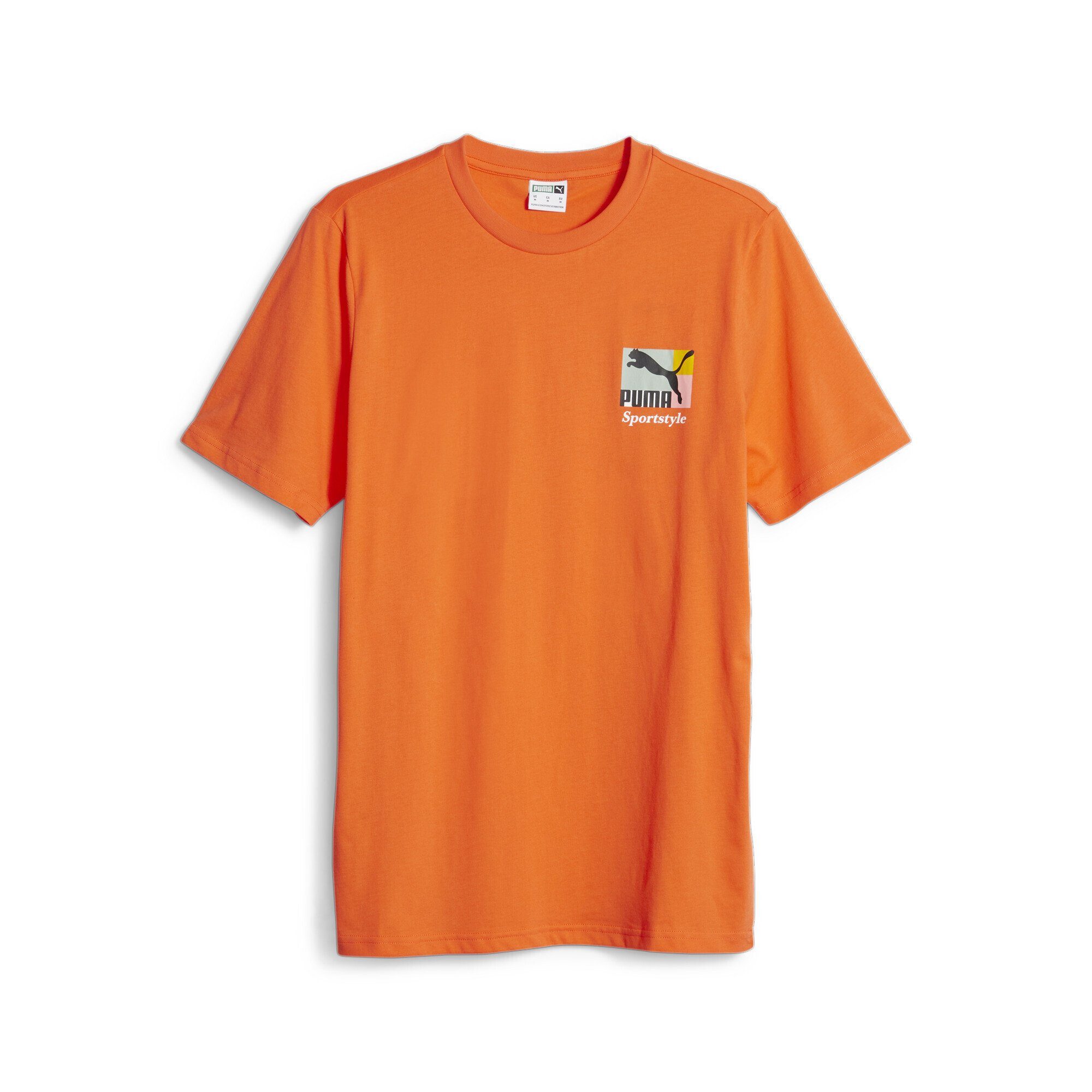 PUMA T-Shirt Vorder- Rückseite Love T-Shirt Brand Classics auf PUMA und Herren, Grafik-Print Sportstyle