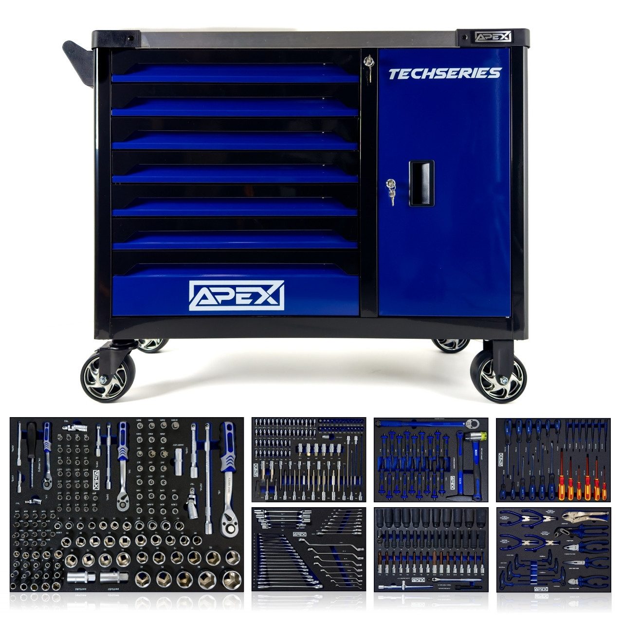 Toolcar Werkzeugwagen Toolcar APEX Garage 2025 Blue Edition Werkzeugwagen Werkstattwagen