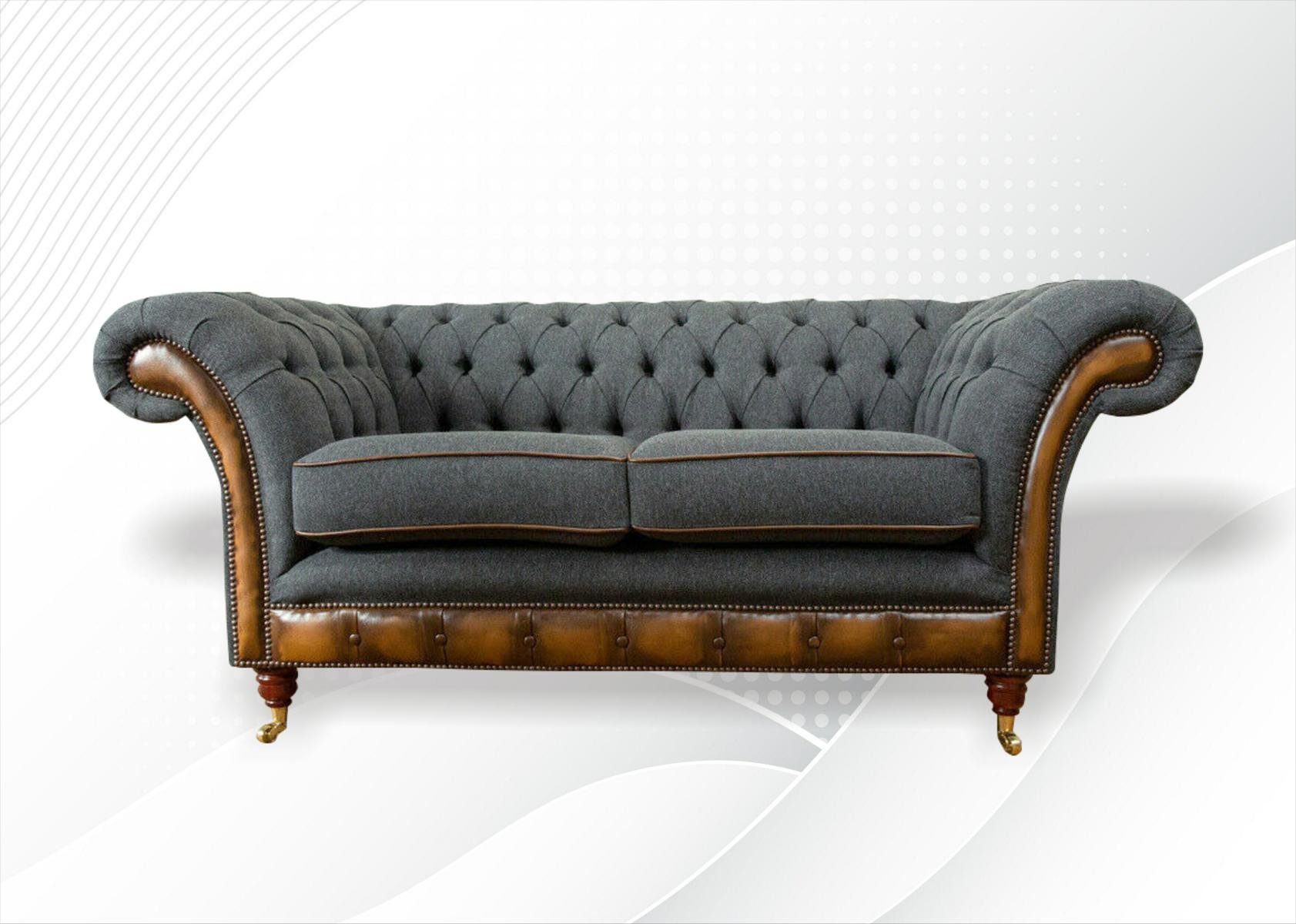 [Verschiedenes Produktsortiment!] JVmoebel Chesterfield-Sofa, Chesterfield 2 Couch Design Sofa cm Sitzer 185