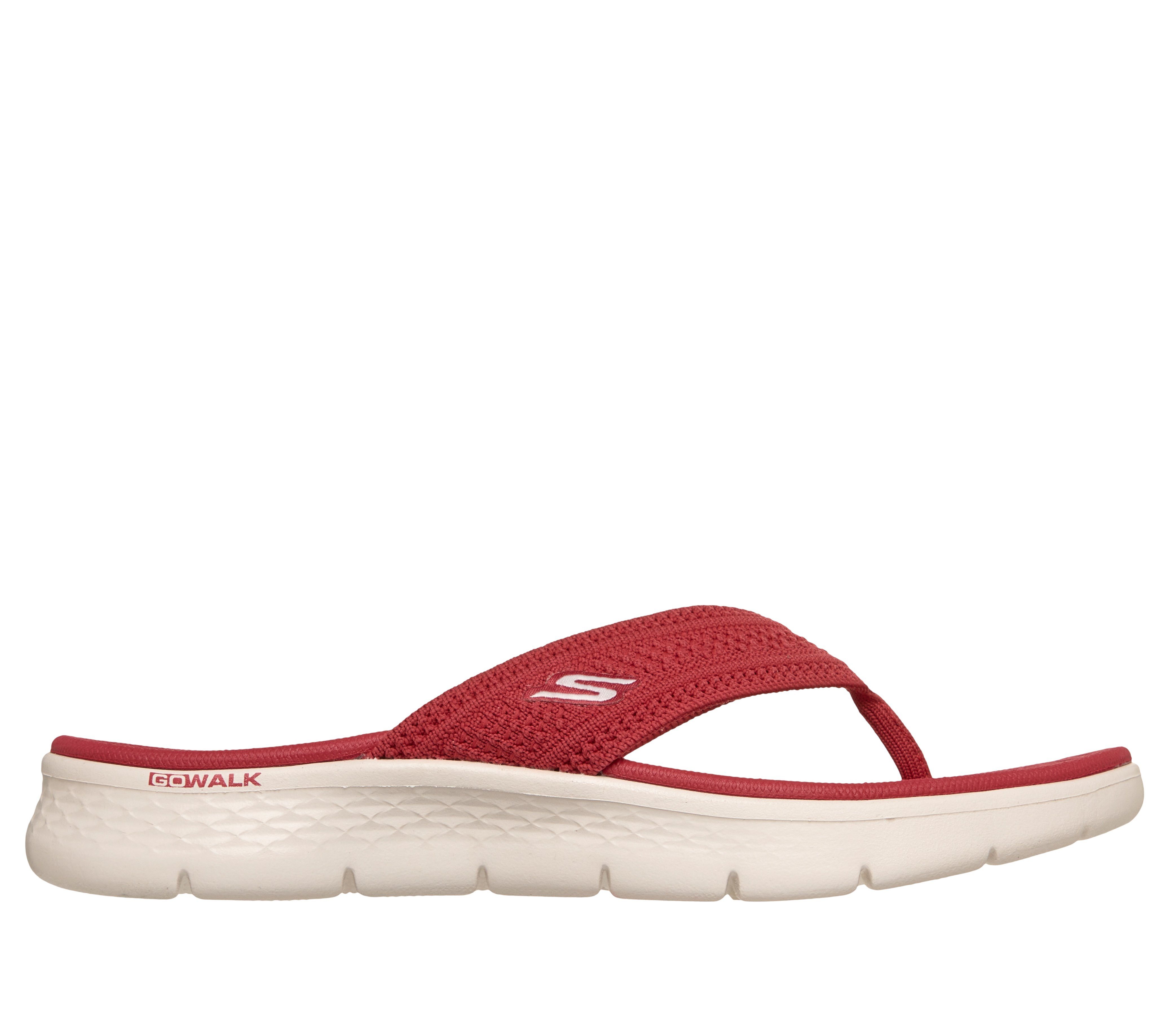 Skechers GO WALK FLEX SANDAL Zehentrenner Badeschuh, Strandschuh, Sommerschuh mit Goga Mat Fußbett