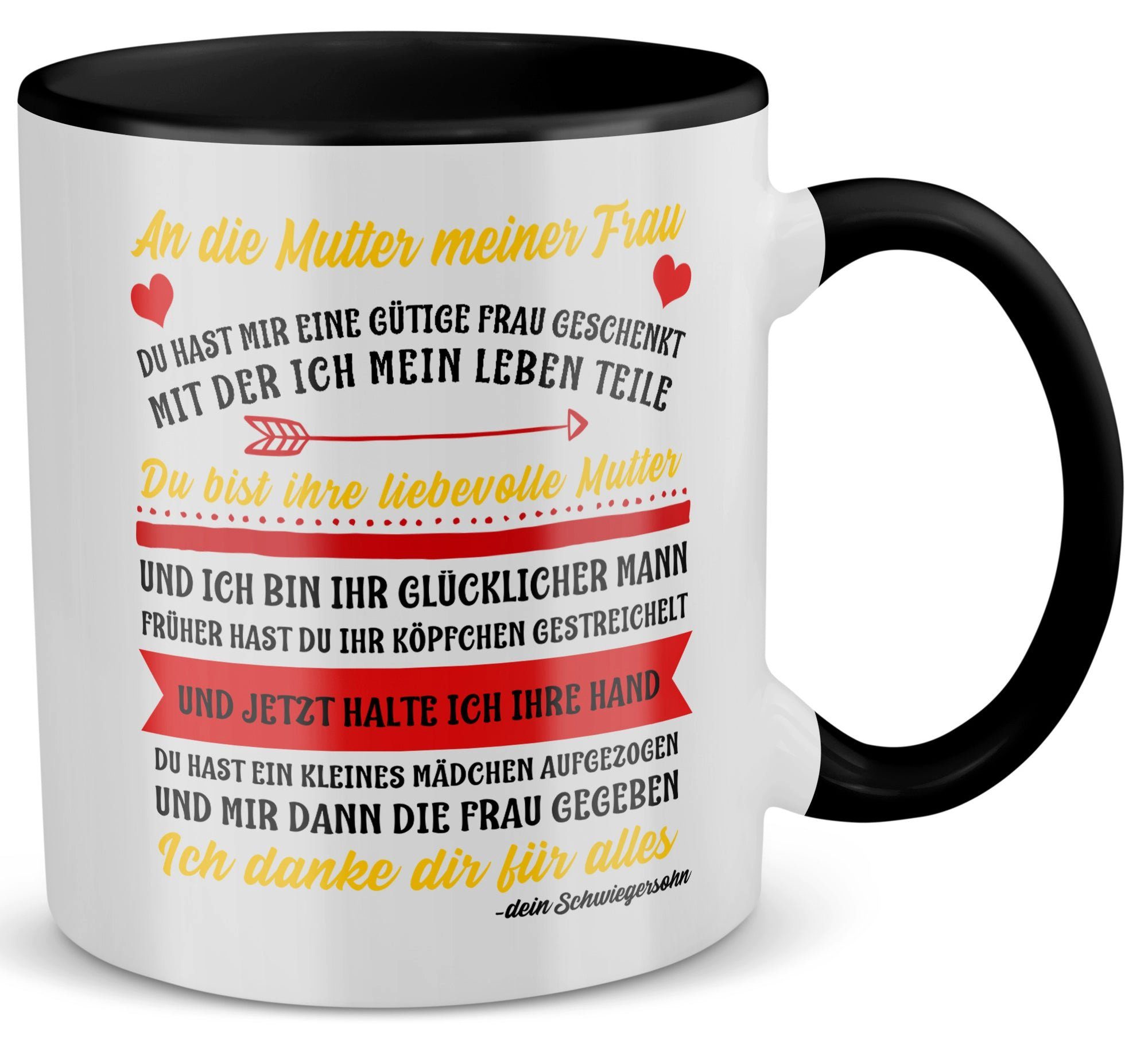 22Feels Tasse Schwiegermama Geschenk von Schwiegersohn Schwiegermutter