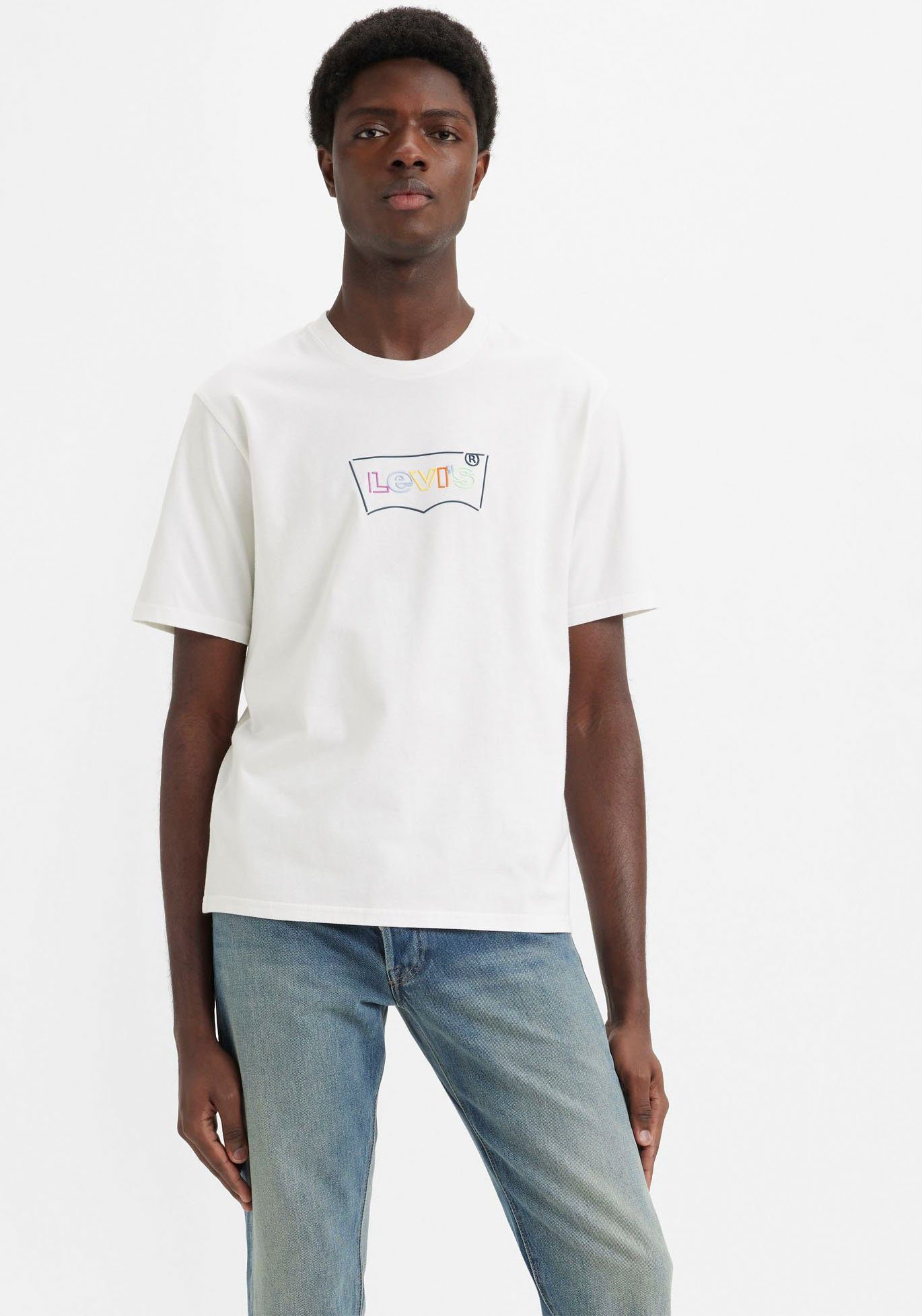 Levi's® T-Shirt RELAXED FIT TEE weiß-bunt