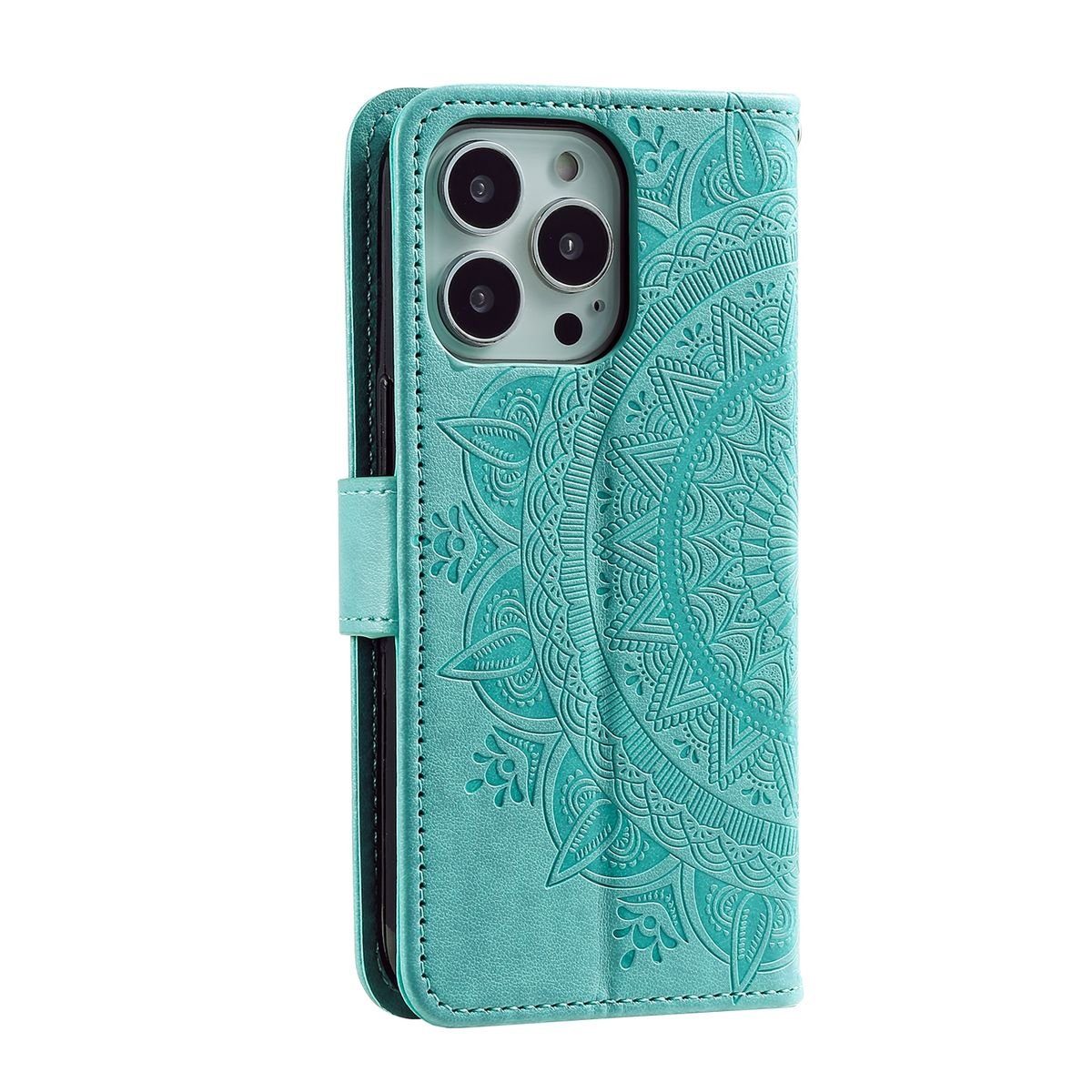 König Design Handyhülle Apple iPhone 15 Pro Max, Schutzhülle Schutztasche Case Cover Etuis Wallet Klapptasche Bookstyle