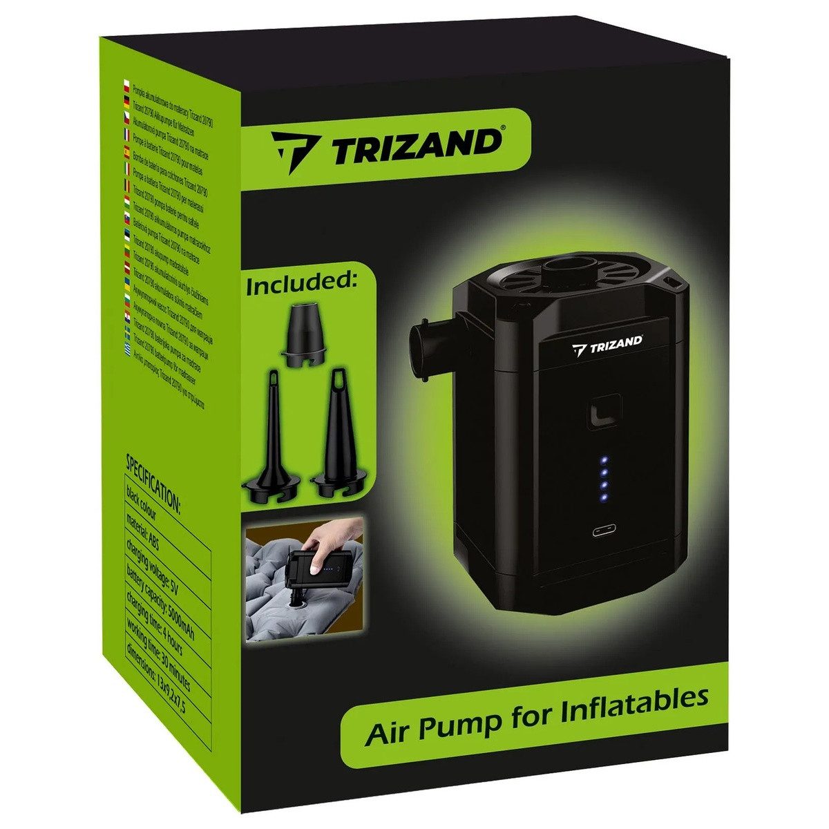 Wisam Whirlpool-Pumpe Trizand 20790 Batteriebetriebene Matratzenpumpe
