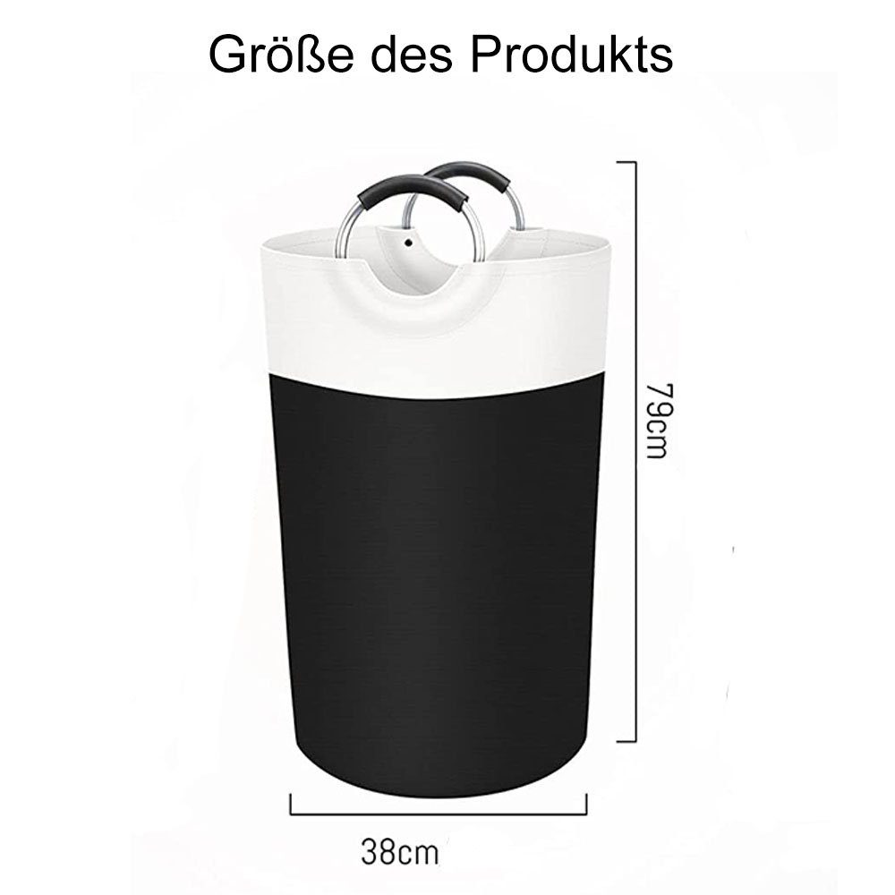 NUODWELL Wäschekorb 90L faltbar mit Schaumstoffschutz günstig online kaufen