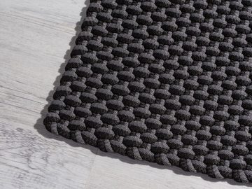 Teppich Pad Fußmatte POOL Stone Grau / Schwarz 52x72 cm, PAD