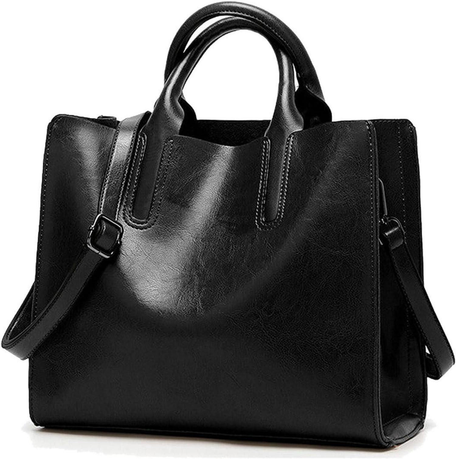 Shopper Damen Shopper PU-Leder Schultertasche Umhängetasche Handtasche EINWEG
