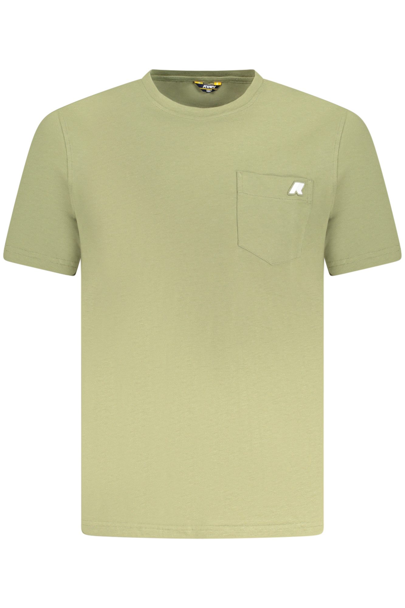 K-WAY T-Shirt Grünes Herren-T-Shirt mit Rundhals und Logo -