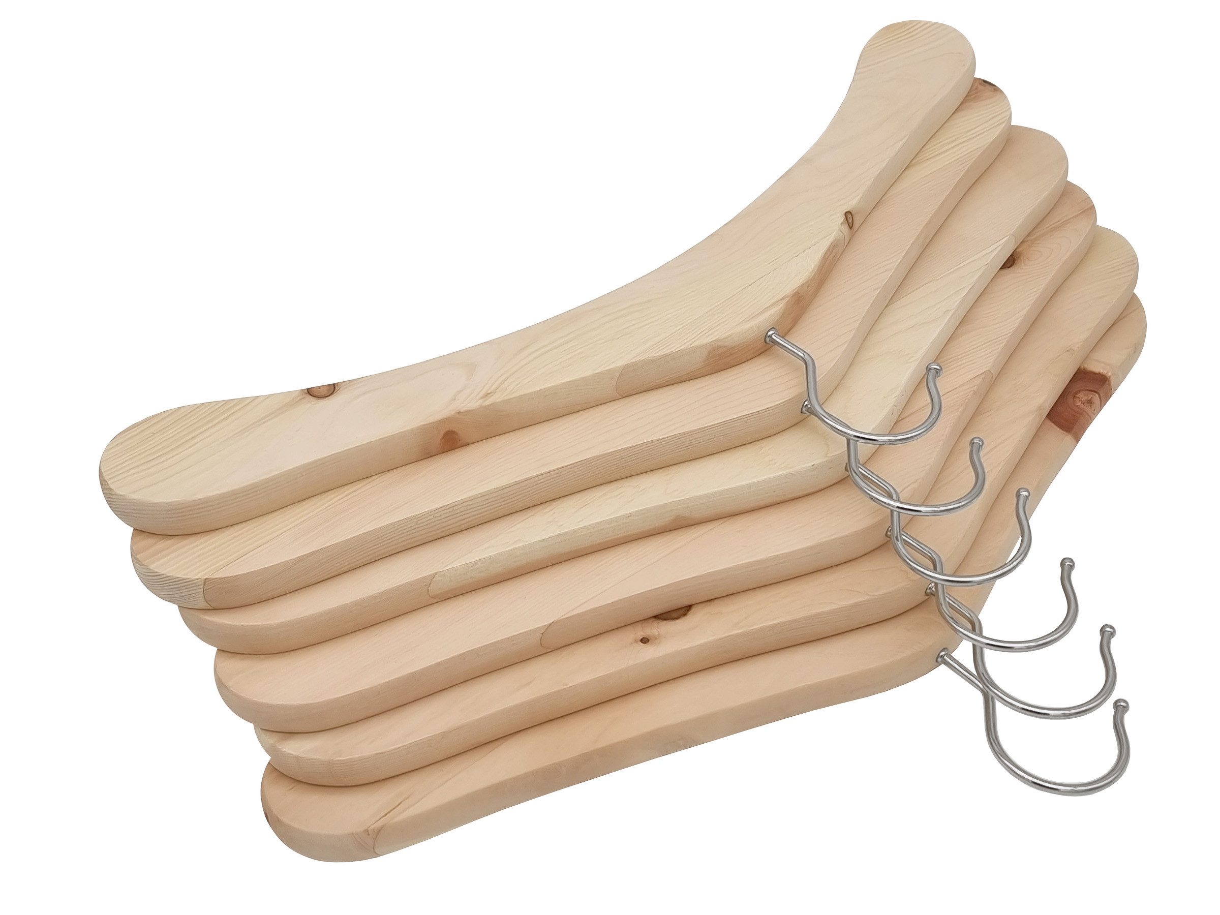 ERST-HOLZ Kleiderbügel Zirben Kleiderbügel für Kleiderschrank, günstig online kaufen