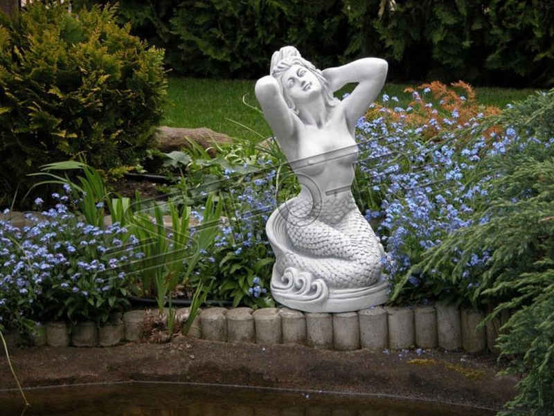 JVmoebel Skulptur Meerjungfrau Wasser Figur Statue Figuren Skulptur Garten Deko