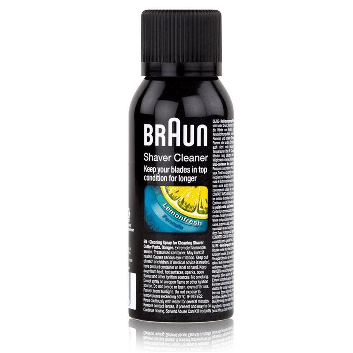 Cleaner für Rasierapparat Braun Reinigungslösung - Reinigungsspray Braun Shaver Elektrorasierer