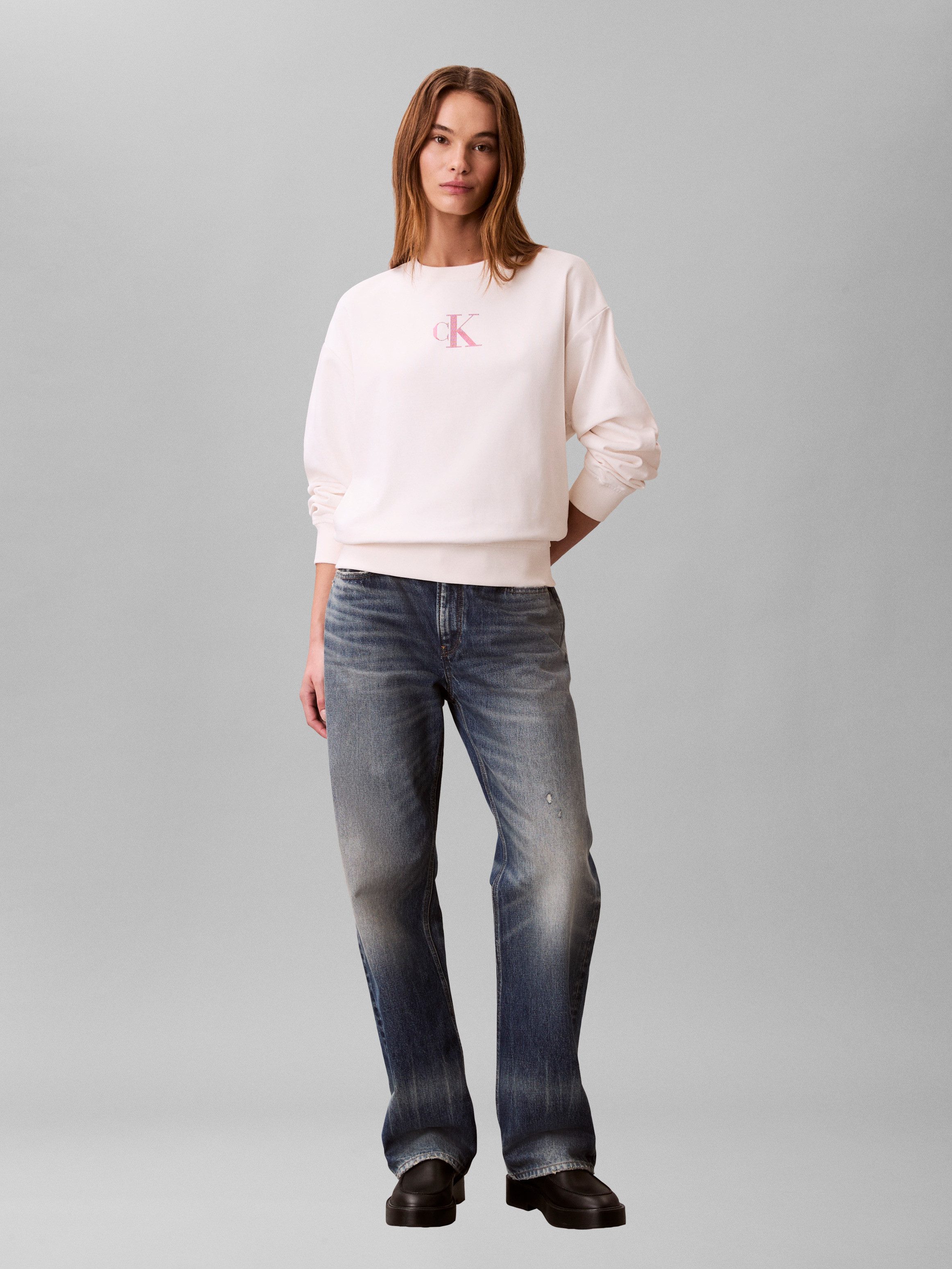 Calvin Klein Jeans Sweatshirt Regular fit mit Rundhalsausschnitt