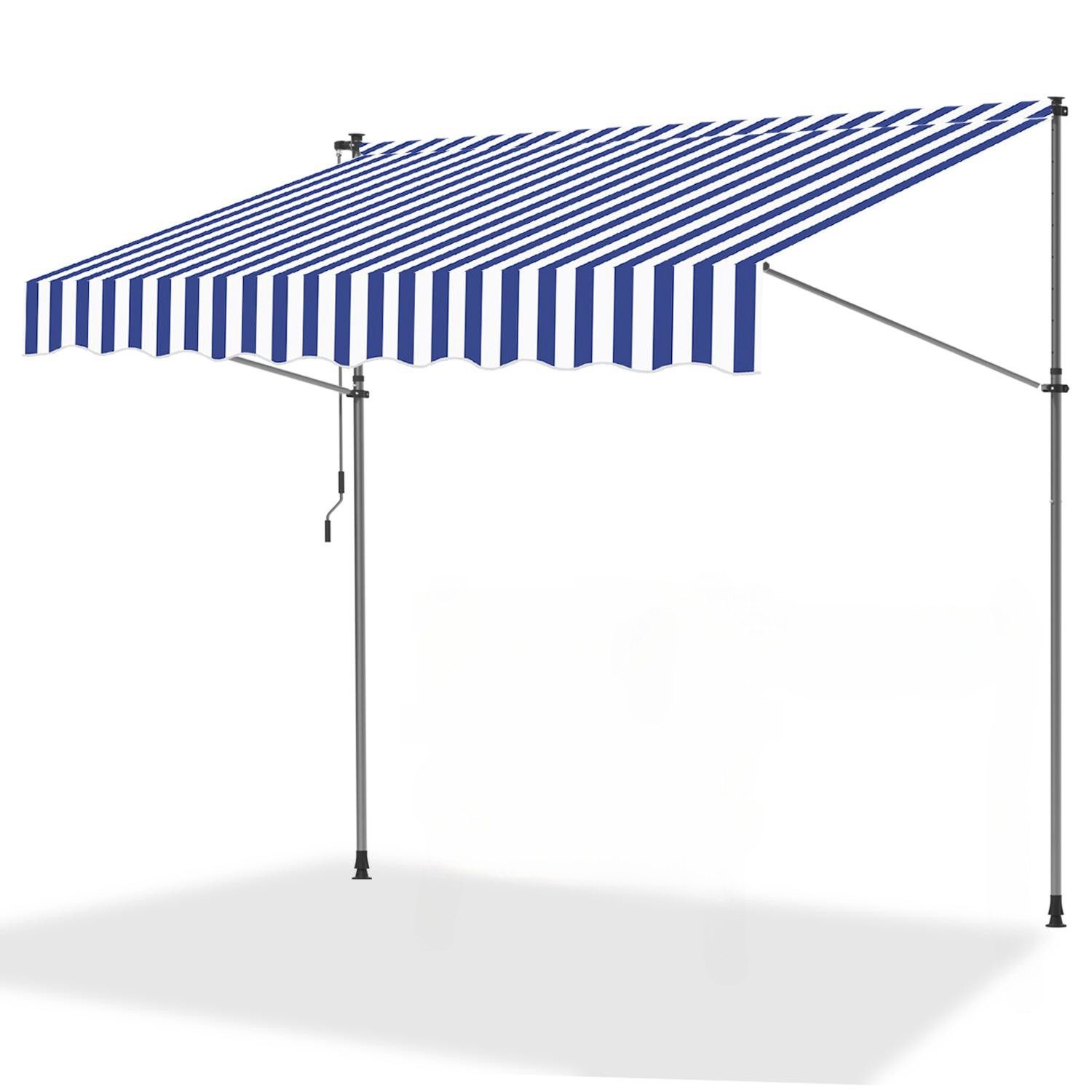 Clanmacy Klemmmarkise Klemmmarkise 350cm Balkonmarkise Markise günstig online kaufen