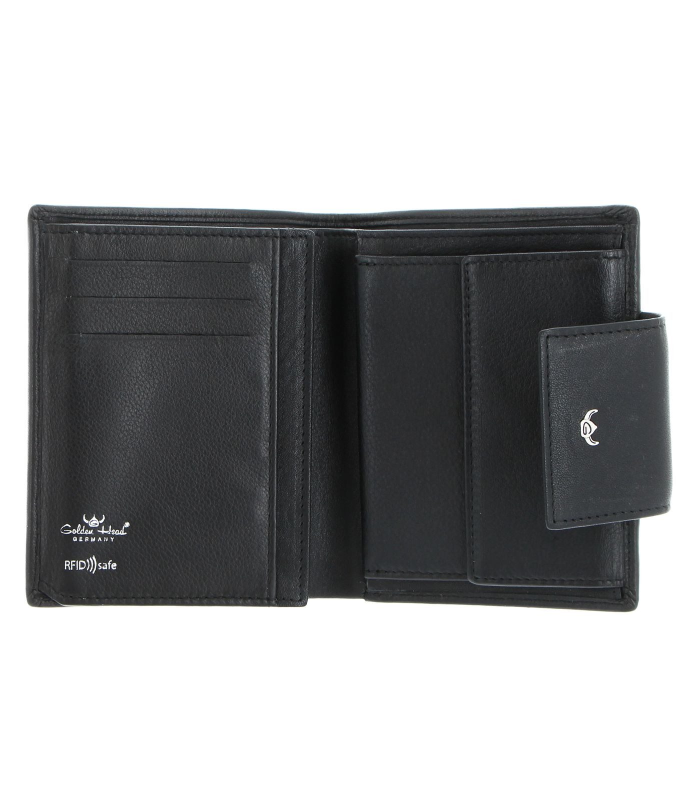Golden Head Geldbörse Kombischeintasche mit Riegel 1238, aus echtem Rindsleder mit RFID-Blocker Schutz
