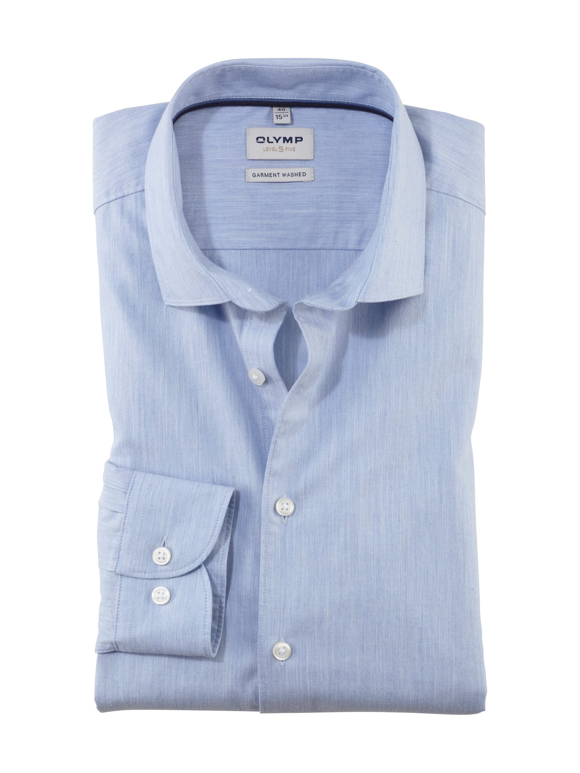 Businesshemd OLYMP Level Five garment washed