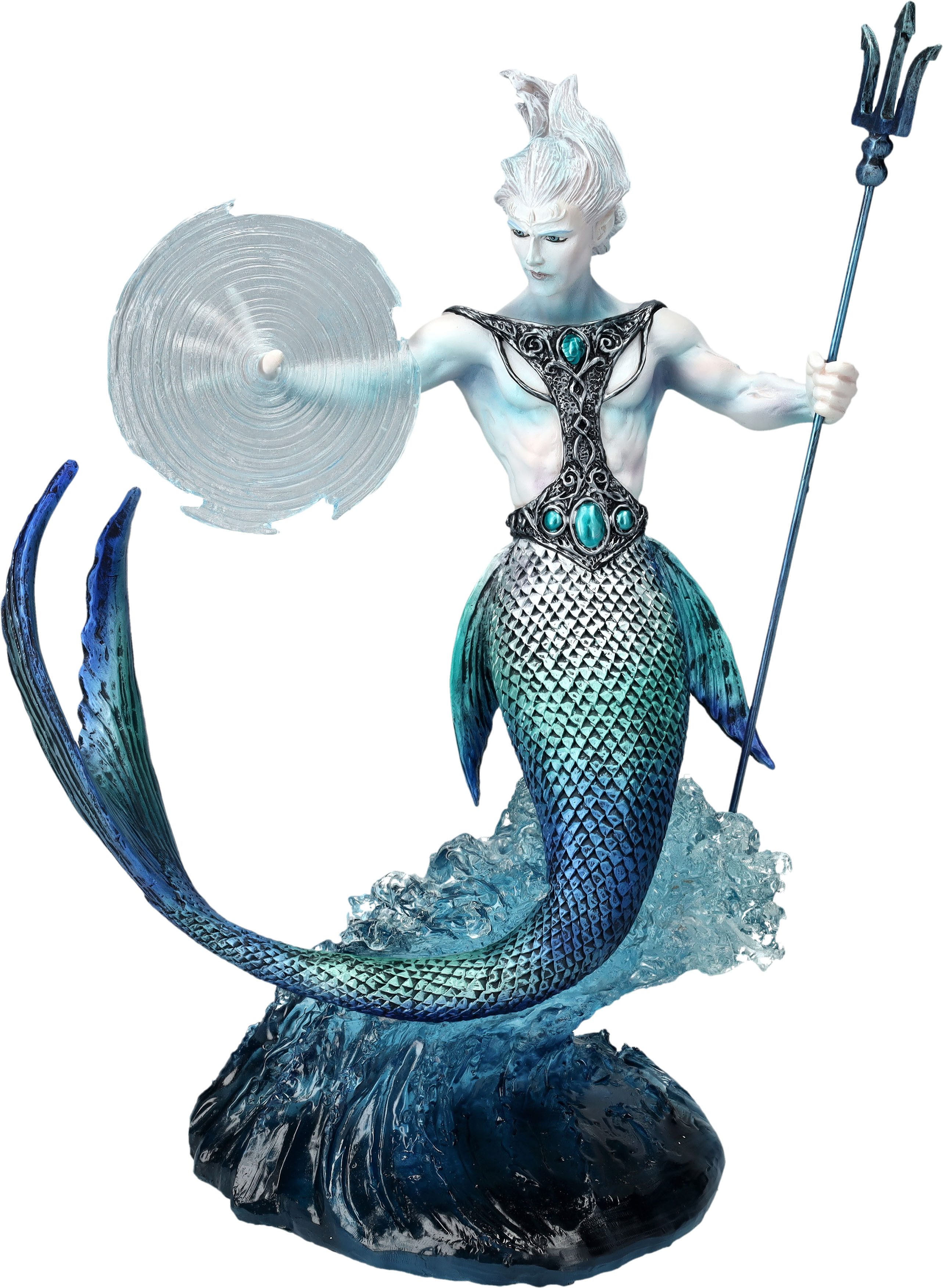 Figuren Shop GmbH Fantasy-Figur Magier Figur - Element Wasser - Fantasy Dekofigur - Anne Stokes