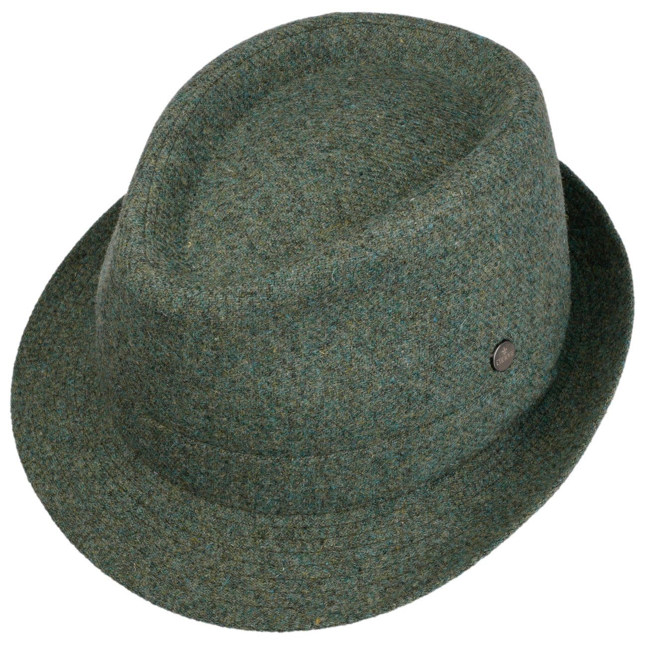 Lierys Trilby hellgrün Wolltrilby mit in (1-St) Italy Futter, Made