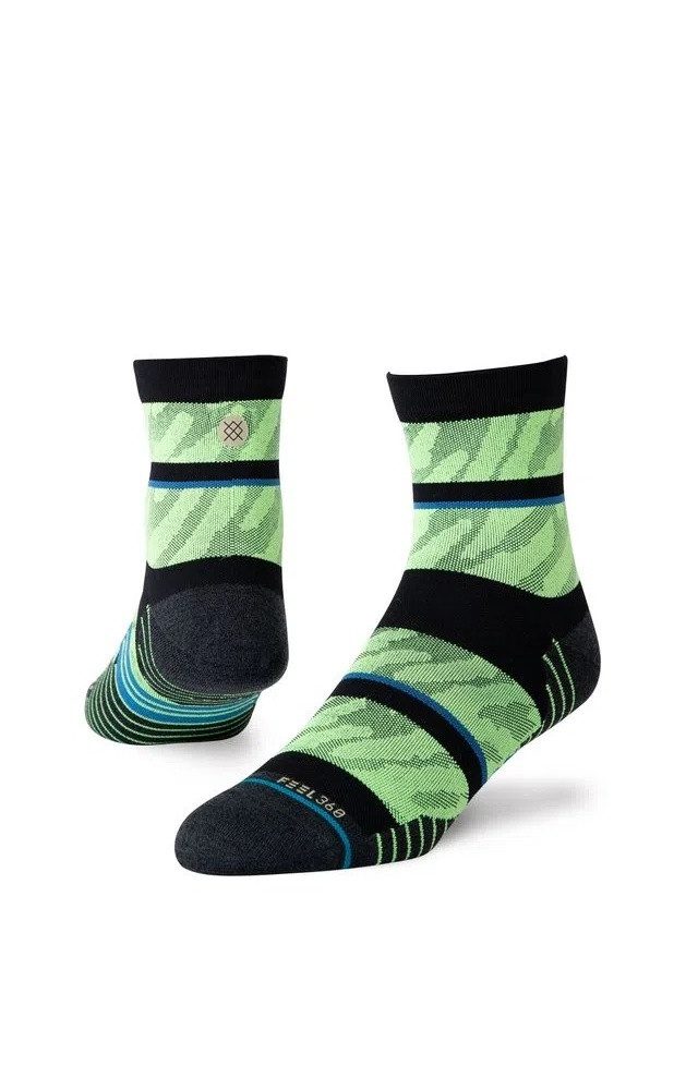 Stance Laufsocken Ankle Embrun Quarter neongrün - 1 Paar