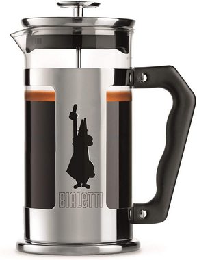 BIALETTI French Press Kanne Preziosa Kaffeebereiter Teebereiter Espressokocher Silber 0,35L French