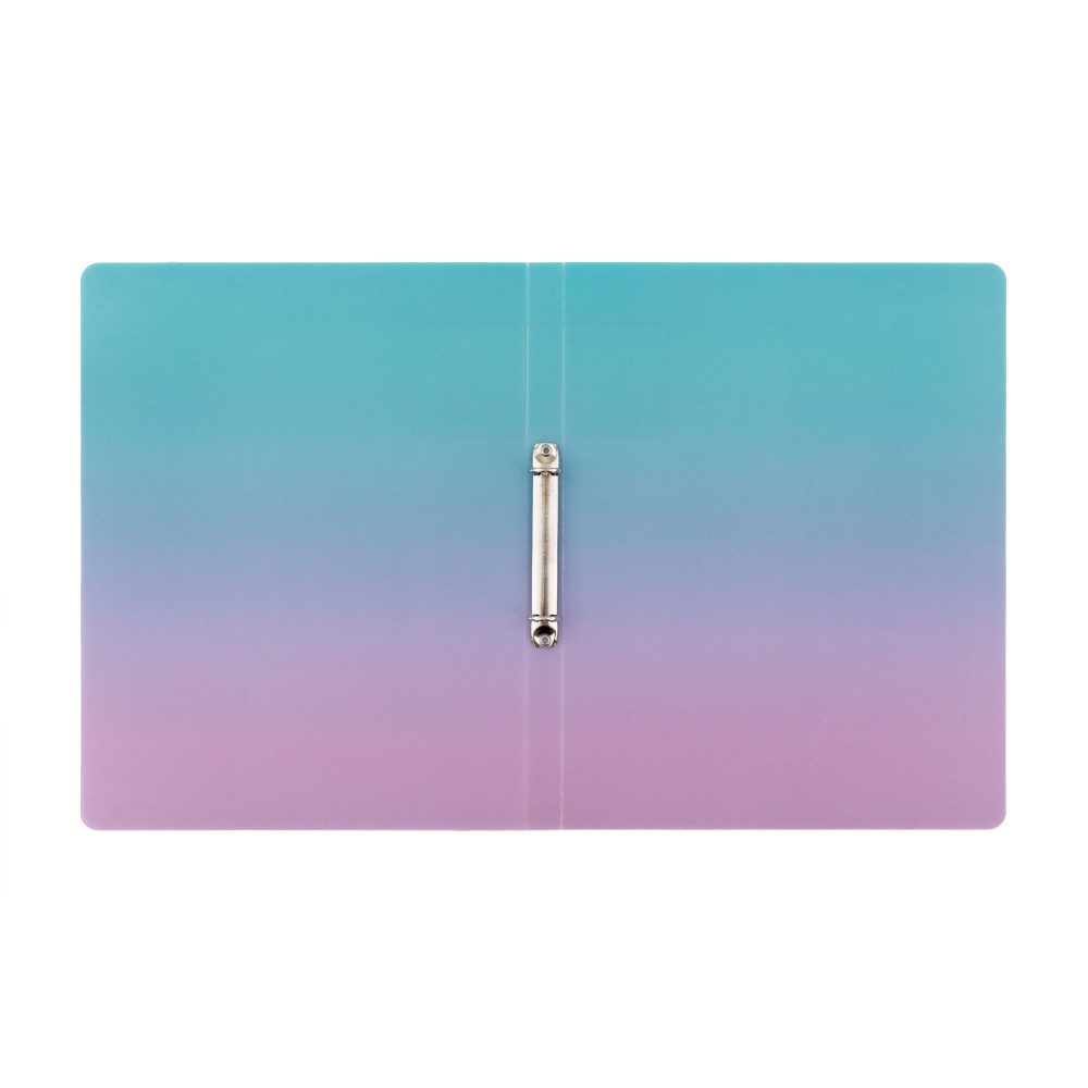Karton P+P Doppelordner Ringbuch - Ombre - DIN A4 - blau/pink