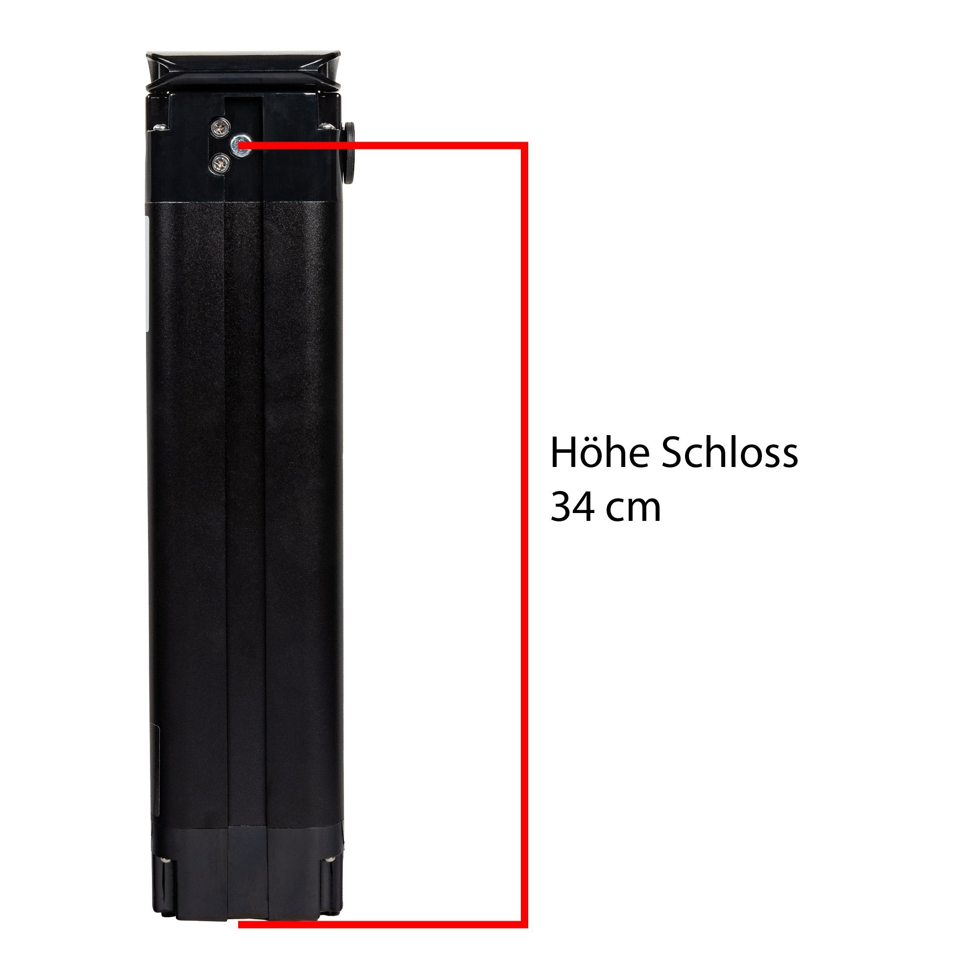 Zündapp Z510 E-Bike Akku 10400 mAh (36 V, 1 St), E-Bike Li-Ion Akku 36V Elektrofahrrad Batterie Sitzrohr 374,4 Wh Koax