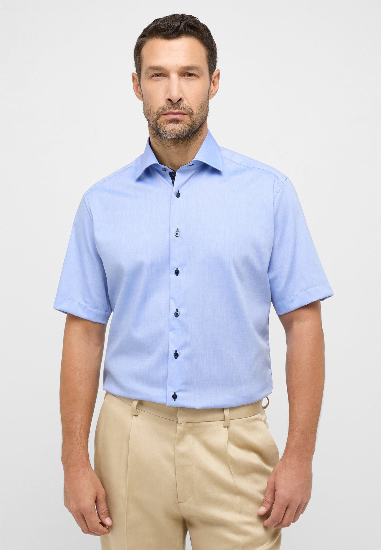 Eterna Kurzarmhemd MODERN FIT NON IRON günstig online kaufen