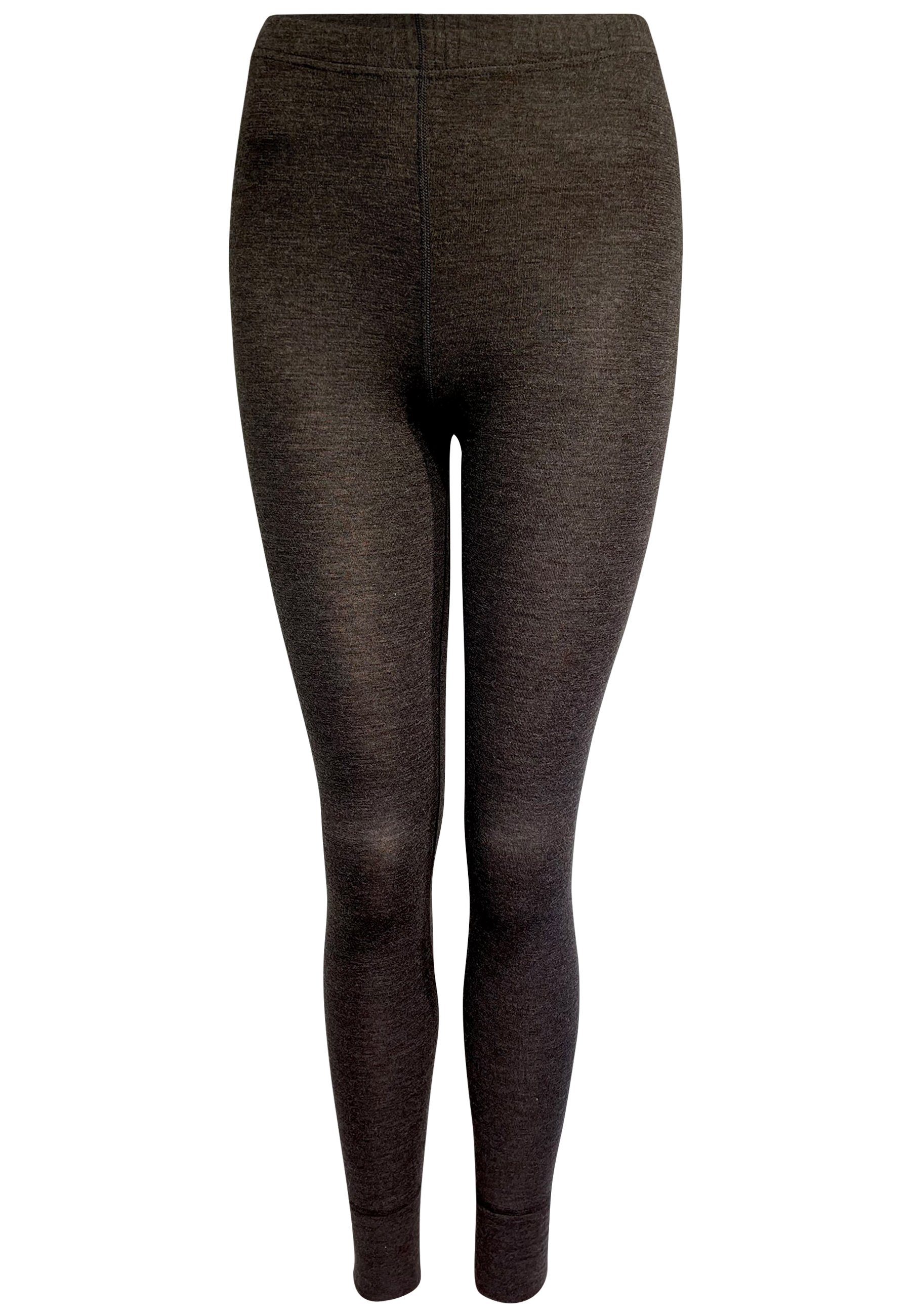 DRASSN Lange Unterhose Unterlind Damen Merino lange Unterhose Unterwäsche (1-St) MADE IN EU - 100% Merino