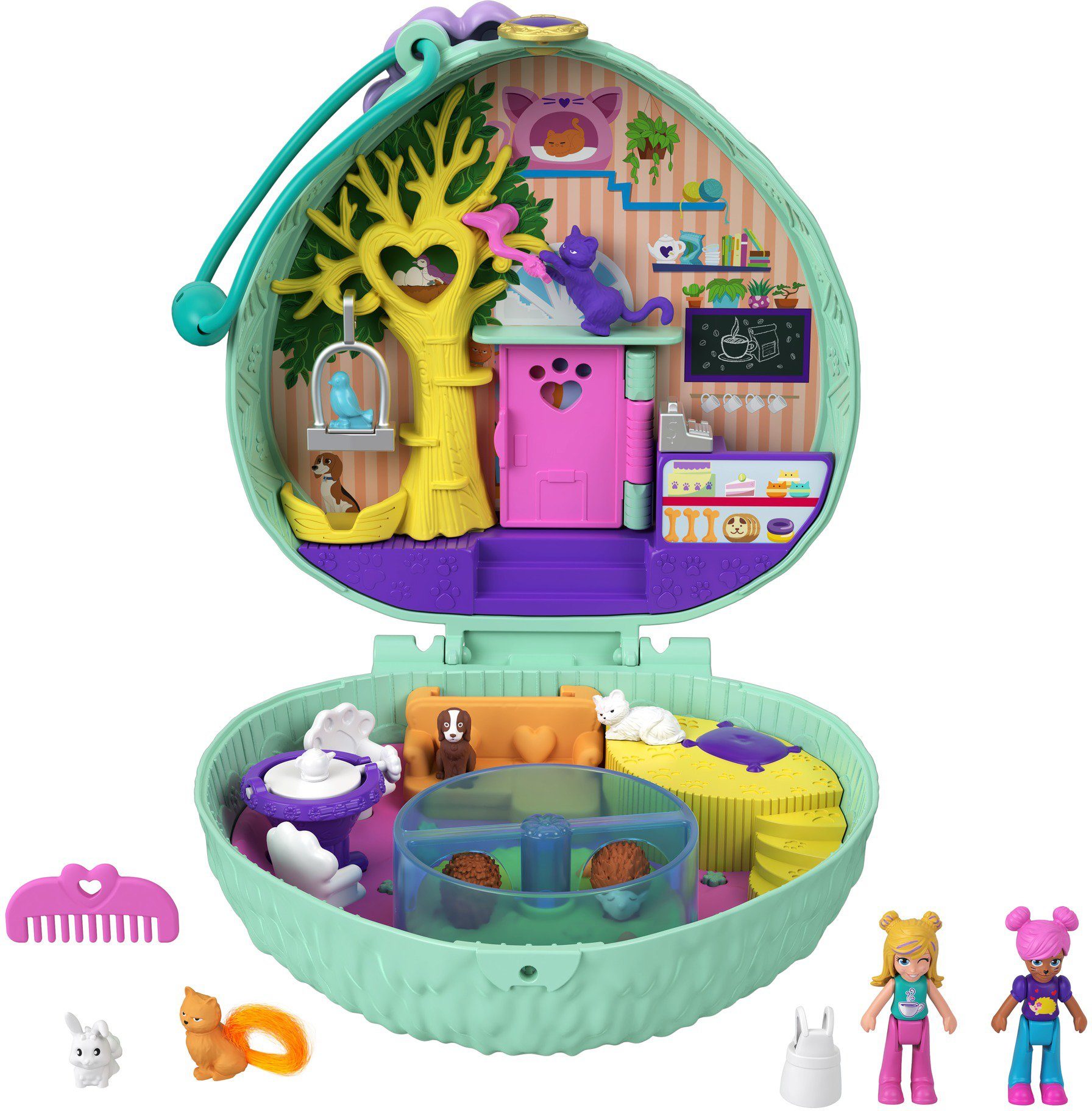 Image of Mattel® Spielwelt »Polly Pocket Igel-Café Schatulle«, Sammelfigur