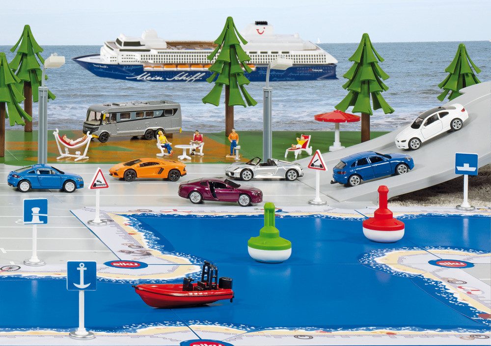 SIEPER Modellboot siku World Zubehör Wasserwege 8 Teile