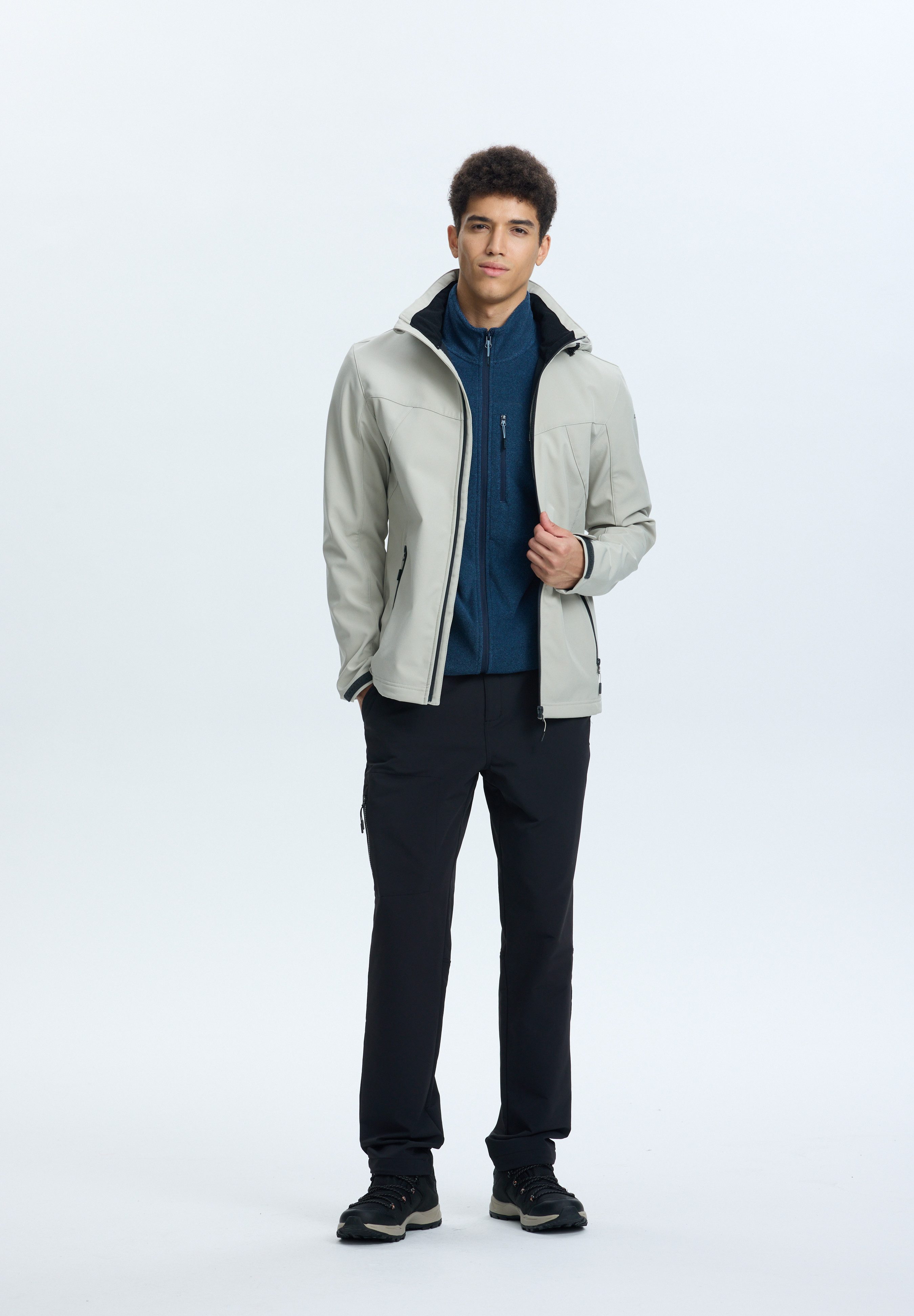 Icepeak Softshelljacke BRIMFIELD für sportliche Aktivitäten, winddicht, wasserabweisend