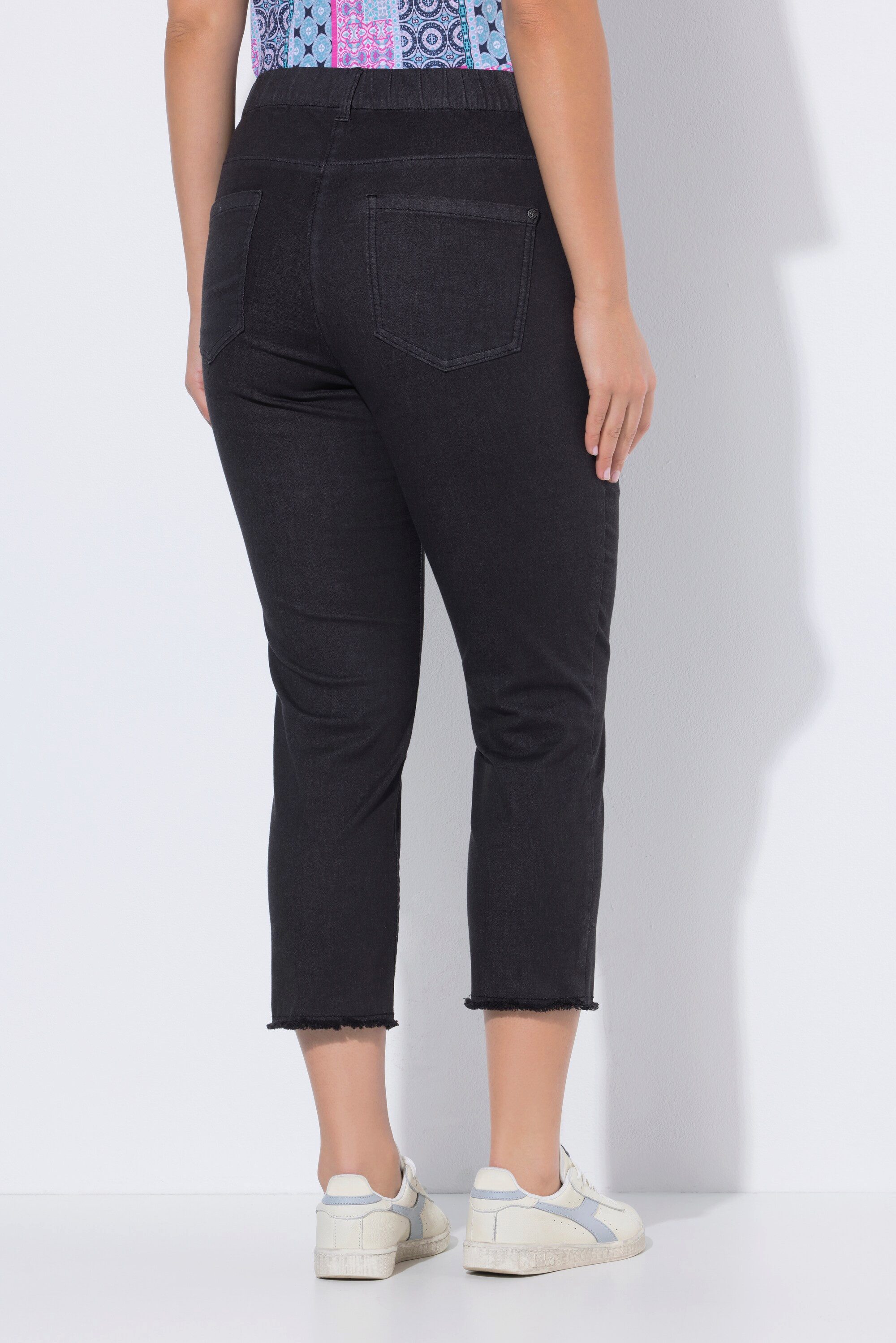 Ulla Popken 7/8-Hose 7/8-Hose Sienna Fransensaum schmales Bein – Bild 3 von 4