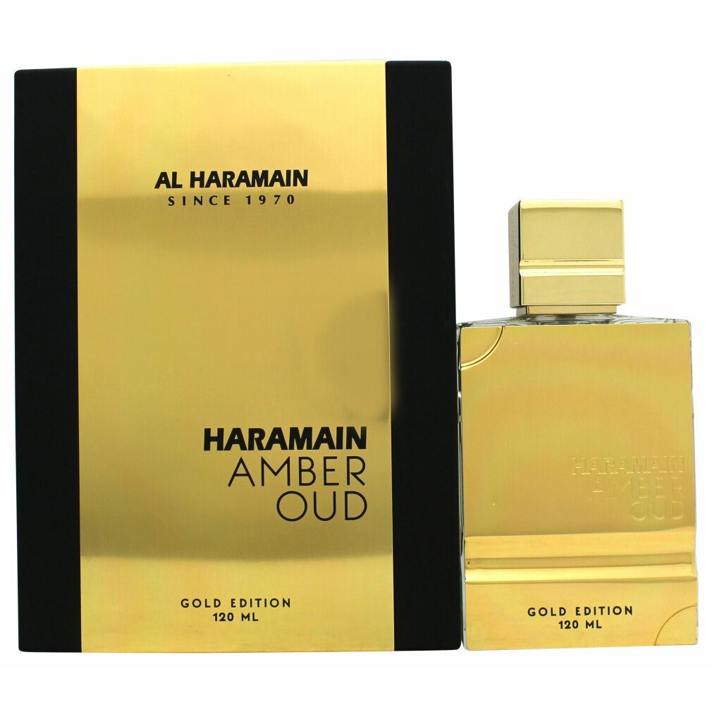 Edition Eau de Al Oud Amber 120ml al Gold Körperpflegeduft Parfum haramain Haramain Spray