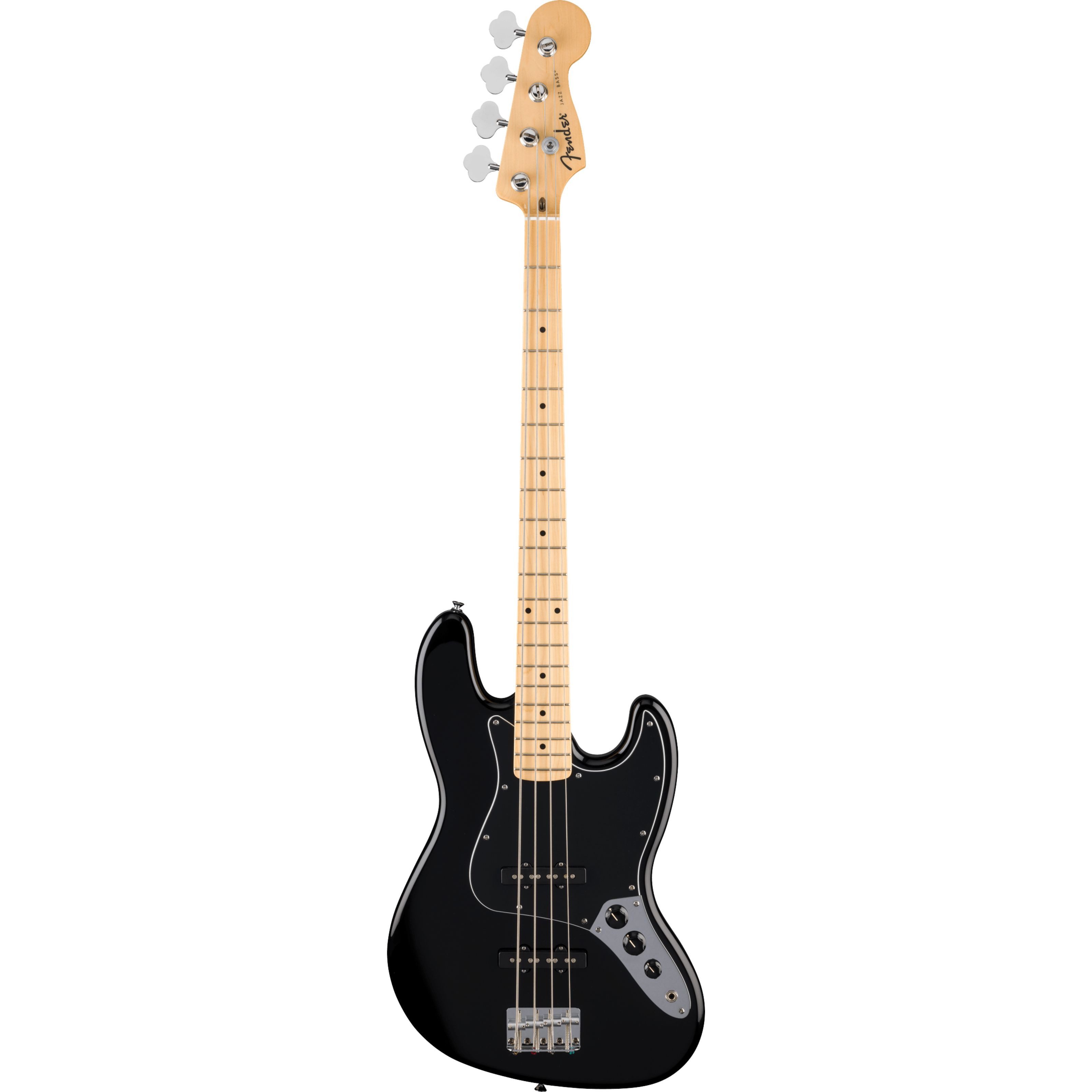 Fender E-Bass, E-Bässe, 4-Saiter E-Bässe, Standard Jazz Bass MN Black - E-Bass